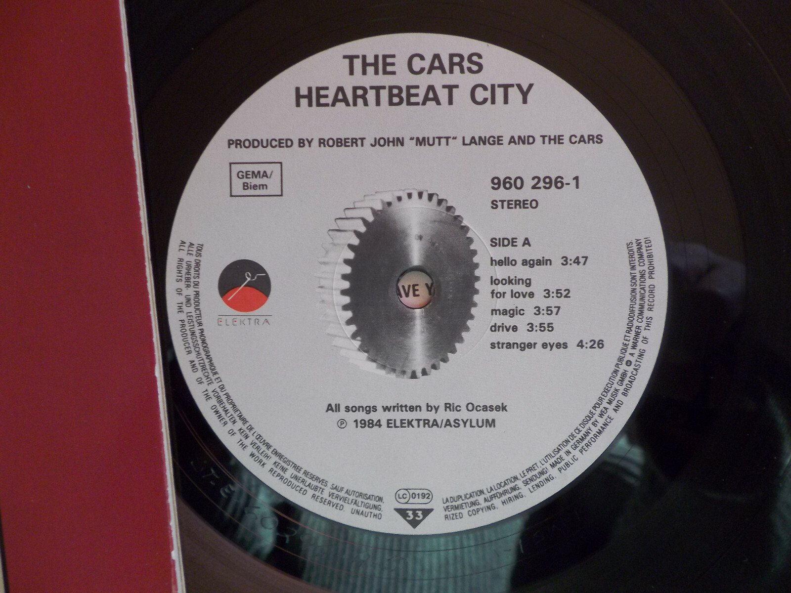 The Cars – Heartbeat City | Elektra LP, 1984, Bild 2