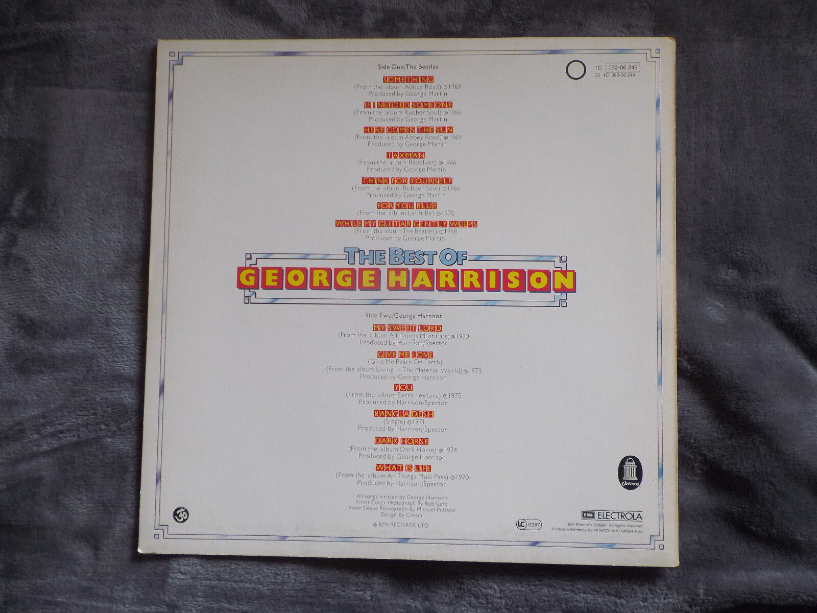 George Harrison – The Best of George Harrison | LP, EMI / Odeon, 1976, Bild 2
