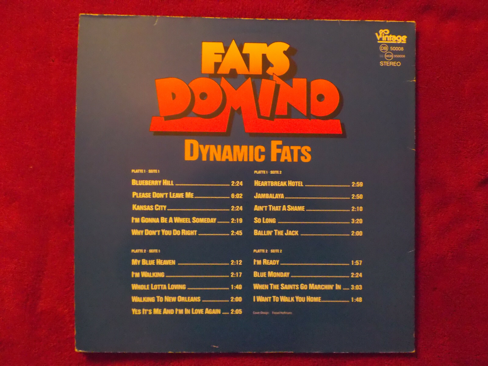 Fats Domino – Dynamic Fats | Vintage Records DB 50008 | D-LP, 1979, Bild 4