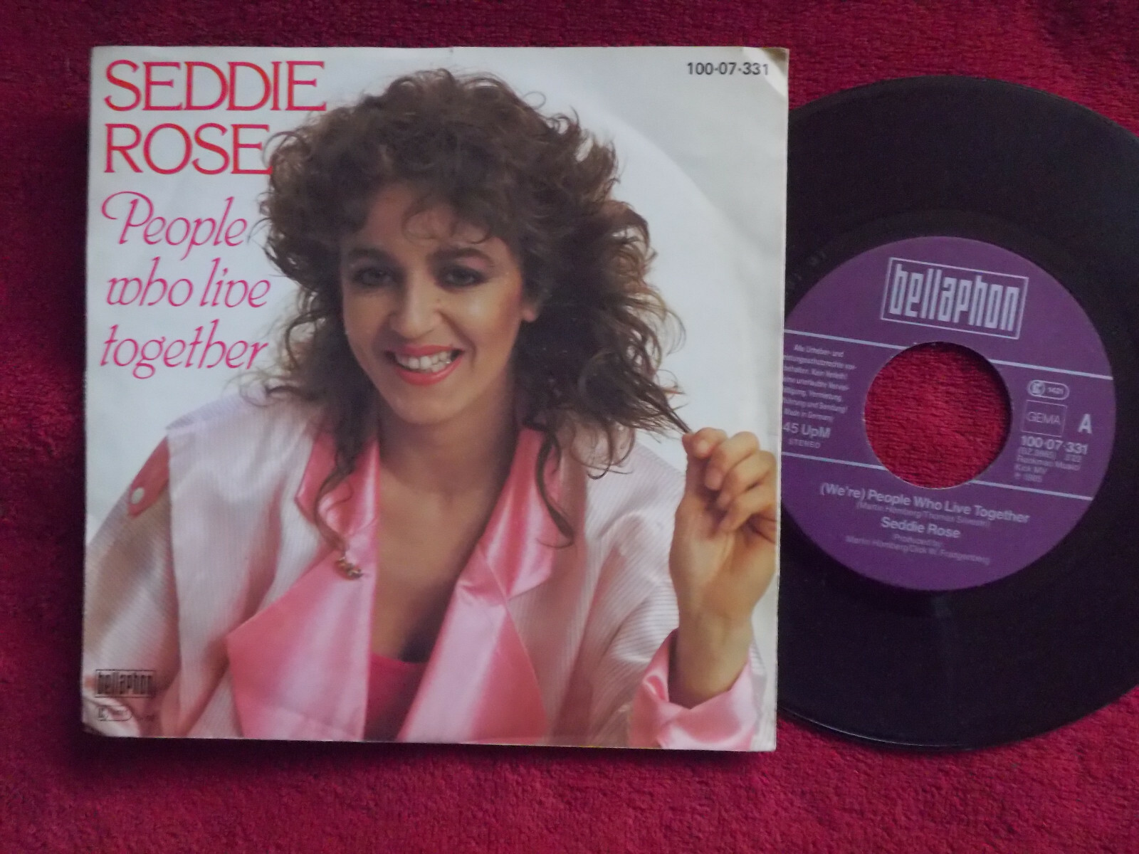 Seddie Rose – People who live together / Point of no return · Bellaphon 100-07-331 · 7″-Single (1985)