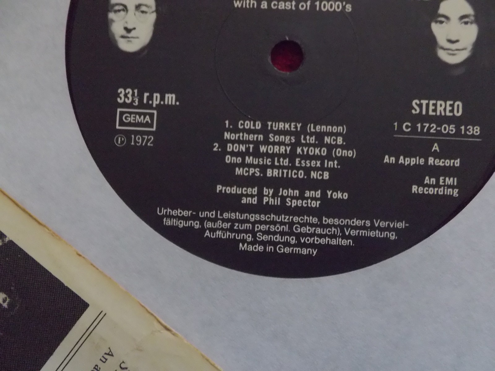 Plastic Ono Band – Some Time in New York City (Doppel-LP, Deutschland, 1972), Bild 6