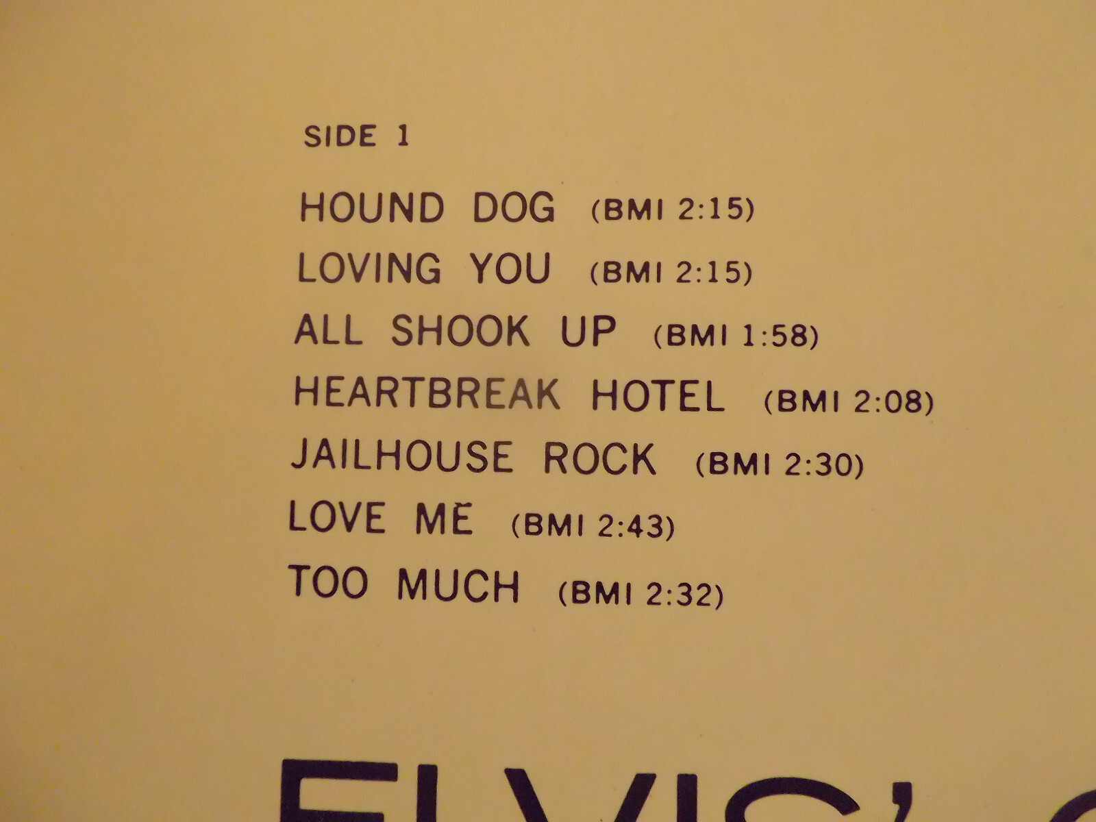 Elvis Presley – Elvis´ Golden Records (RCA Records, NL 81707), Bild 4