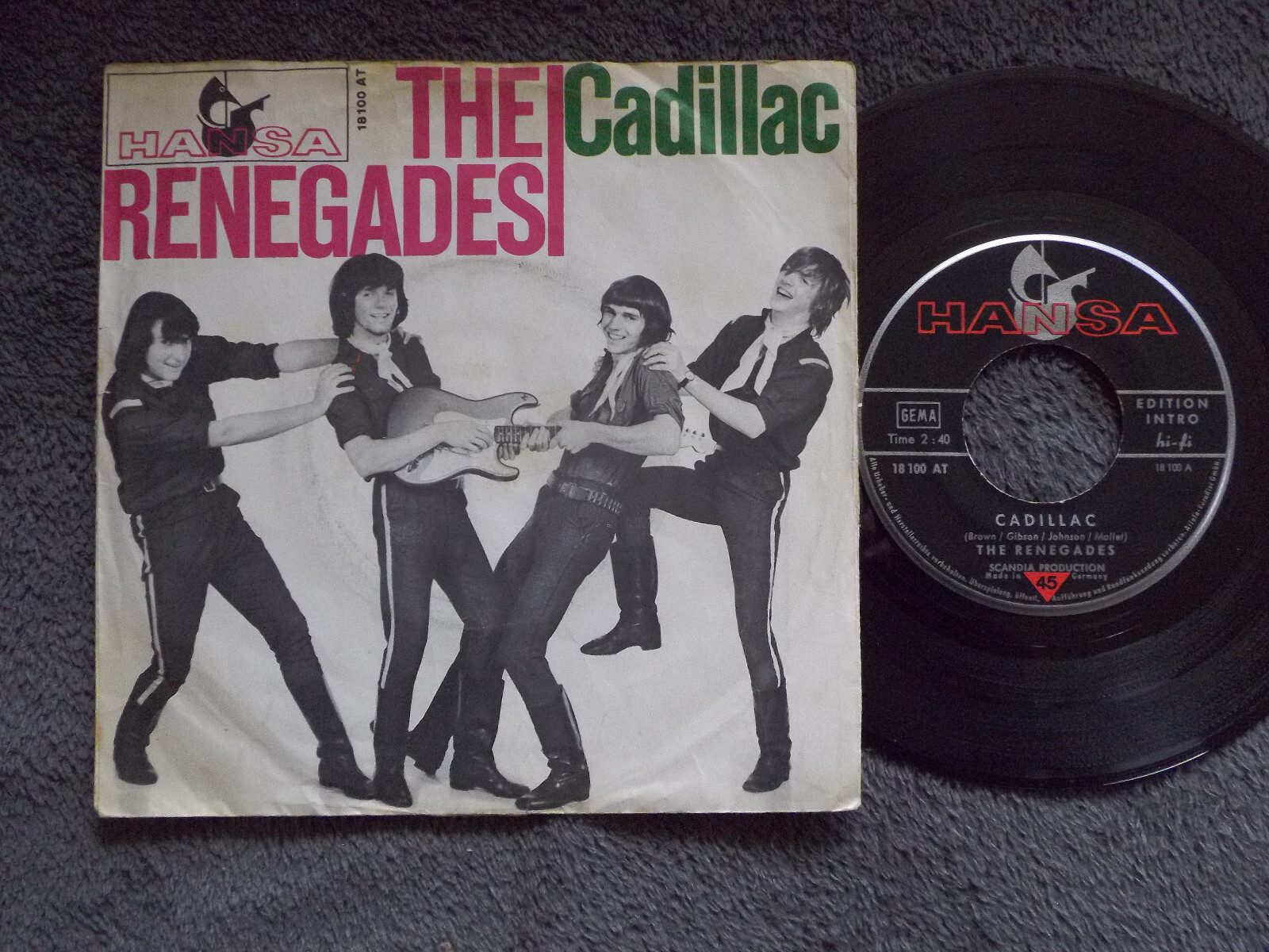 The Renegades – Cadillac / Bad bad baby | Hansa Records, 7″-Single