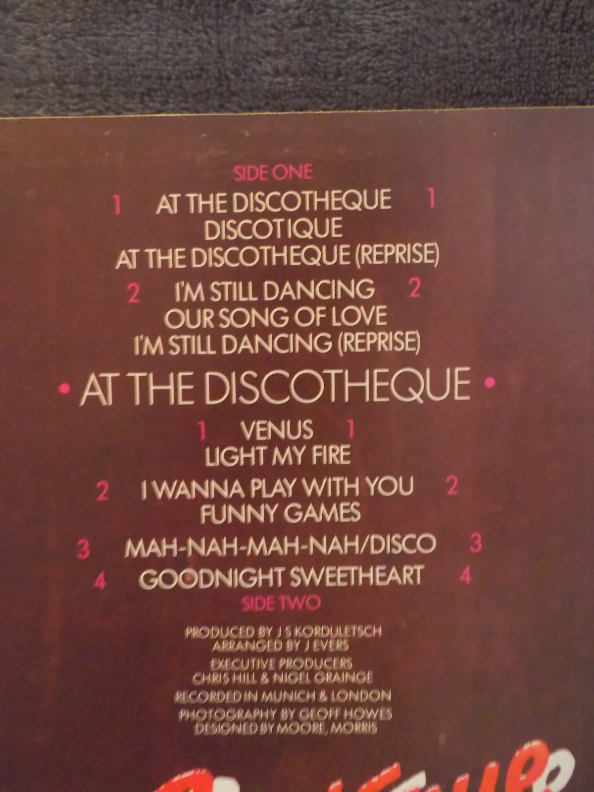 Lipstique – At the Discotheque (Ensign Records, ENGY 2, UK, 1978), Bild 3