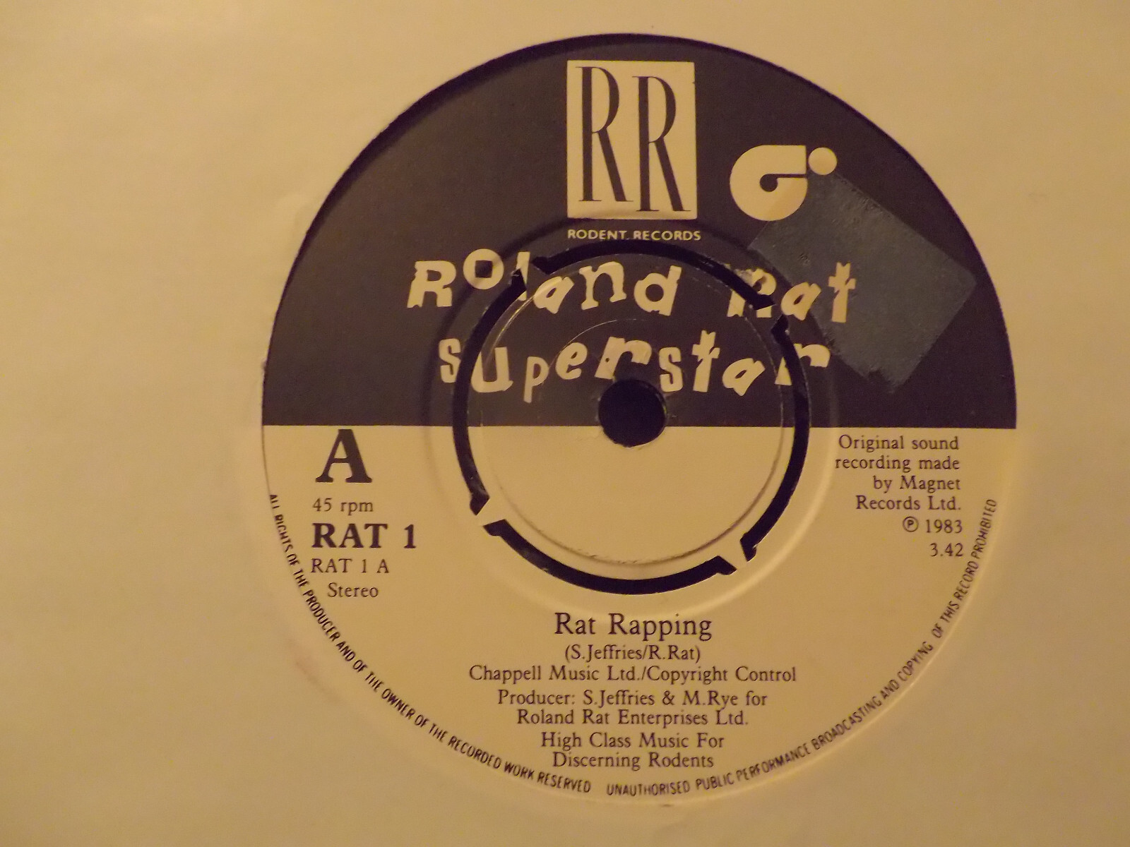 Roland Rat Superstar – Rat rapping / Rat rapping (instr.)