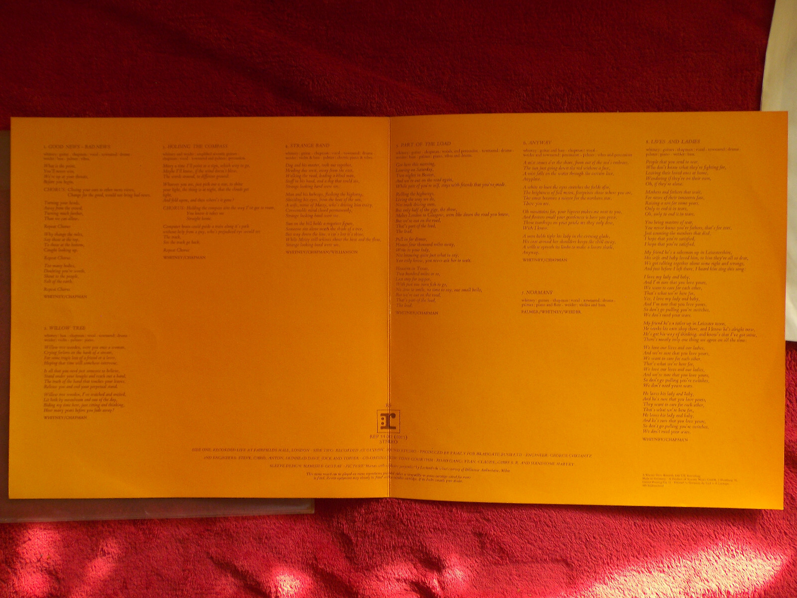 Family – Anyway... (LP, Reprise Records 54 002), Bild 3