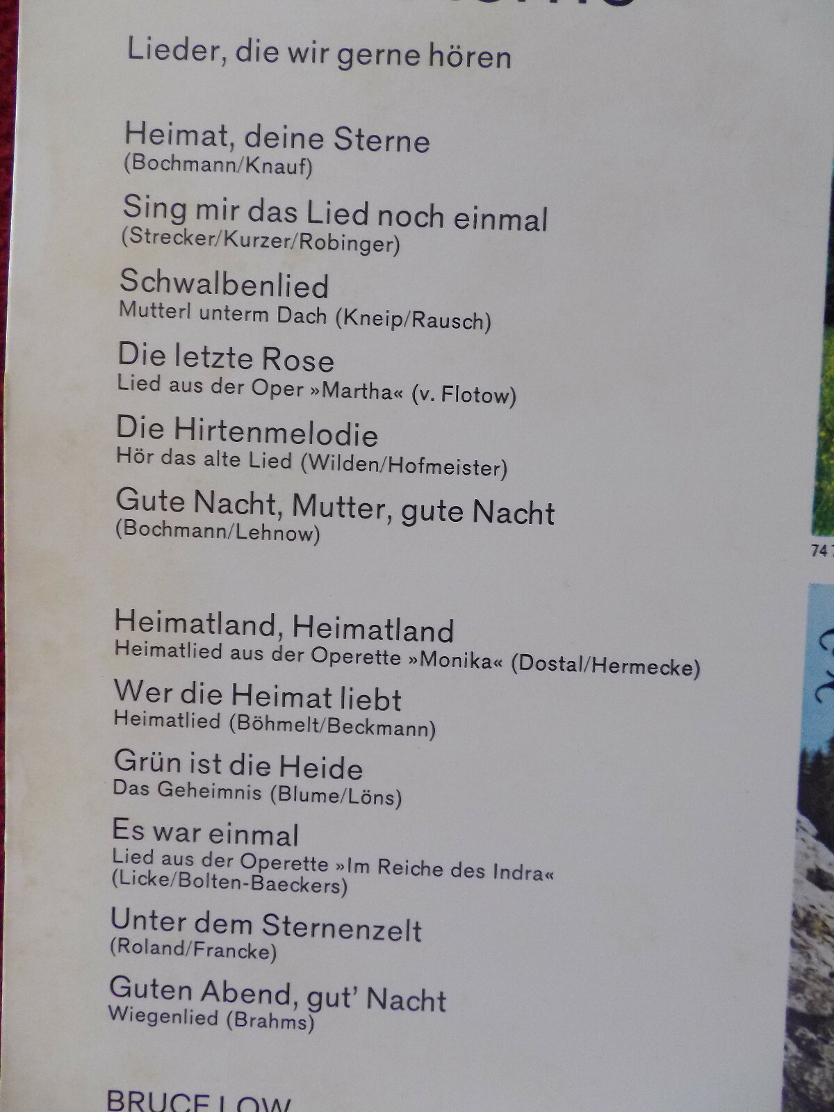 Bruce Low – Heimat deine Sterne (LP), Bild 3