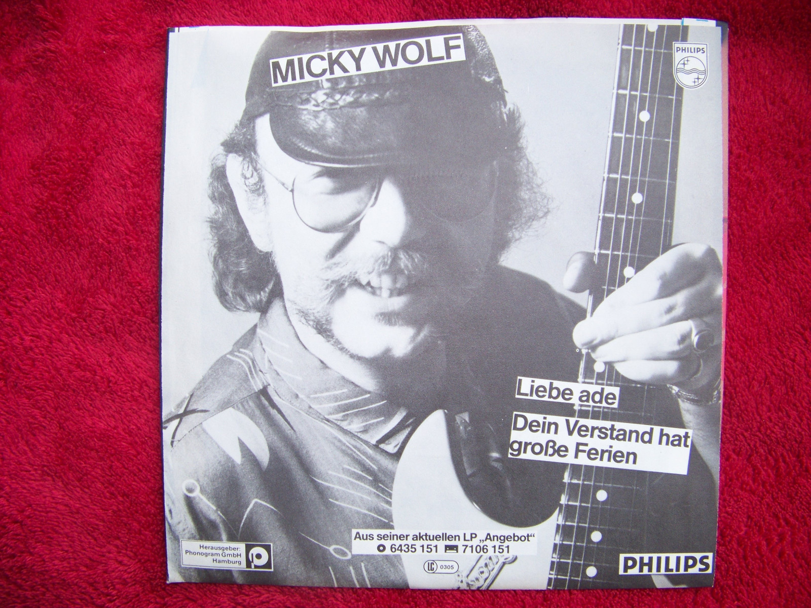 Micky Wolf – Liebe ade / Dein Verstand hat große Ferien · Philips 6005 216, Bild 2