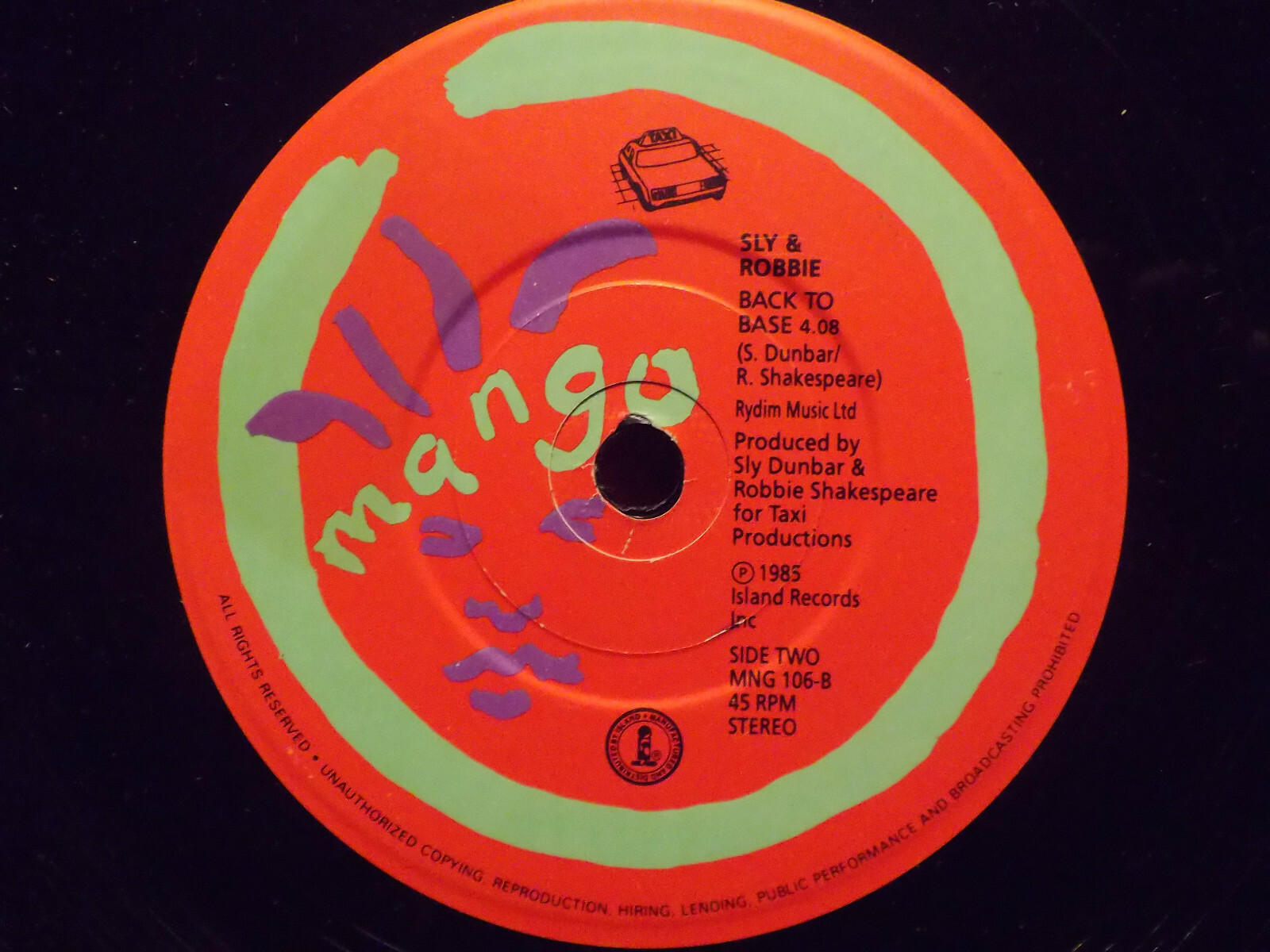Ebony / Sly & Robbie – Silly wasn´t I / Back to base (Mango Records, MNG 106, 1989), Bild 2