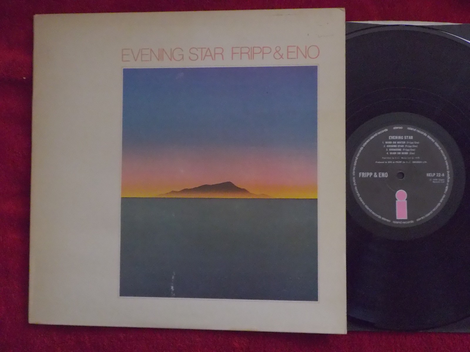 Fripp & Eno – Evening Star | Island Records HELP 22, LP, 1975