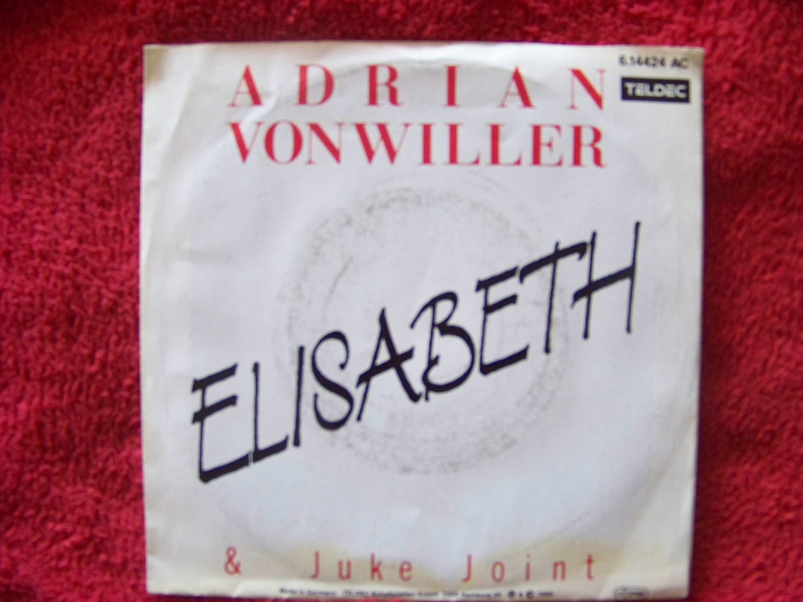 Adrian Vonwiller & Juke Joints – Elisabeth / Donna Clara | Teldec Single, Bild 2
