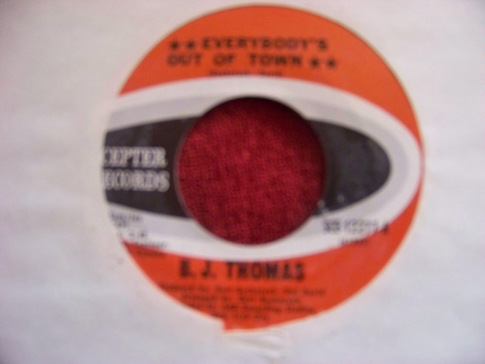 B.J. Thomas – Everybody´s out of town / Living again (Scepter Records, SCE- 12277)
