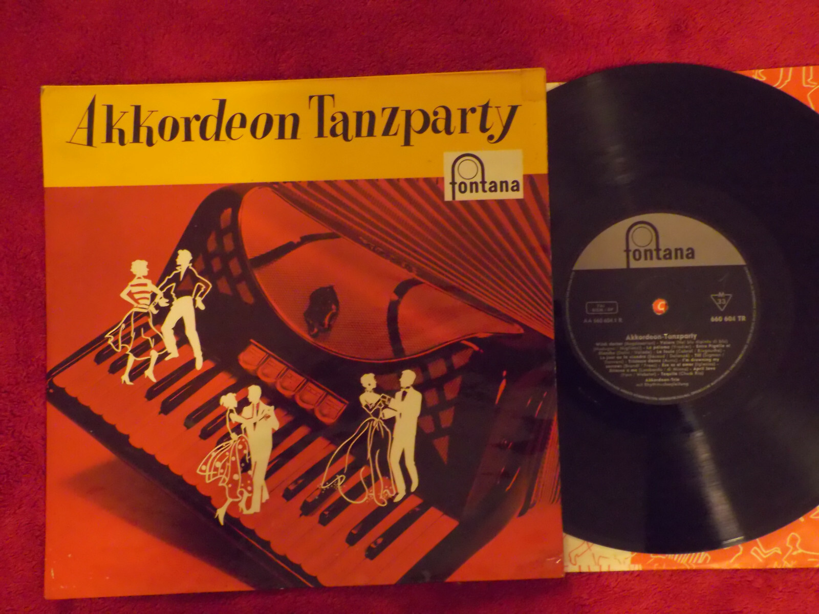 Akkordeon-Trio – Akkordeon-Tanzparty (10 inch LP, Fontana Records, 1959)