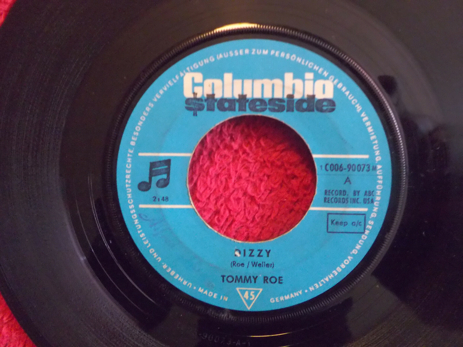 Tommy Roe – Dizzy / The you I need (Columbia Stateside Records, 7-Inch-Single)