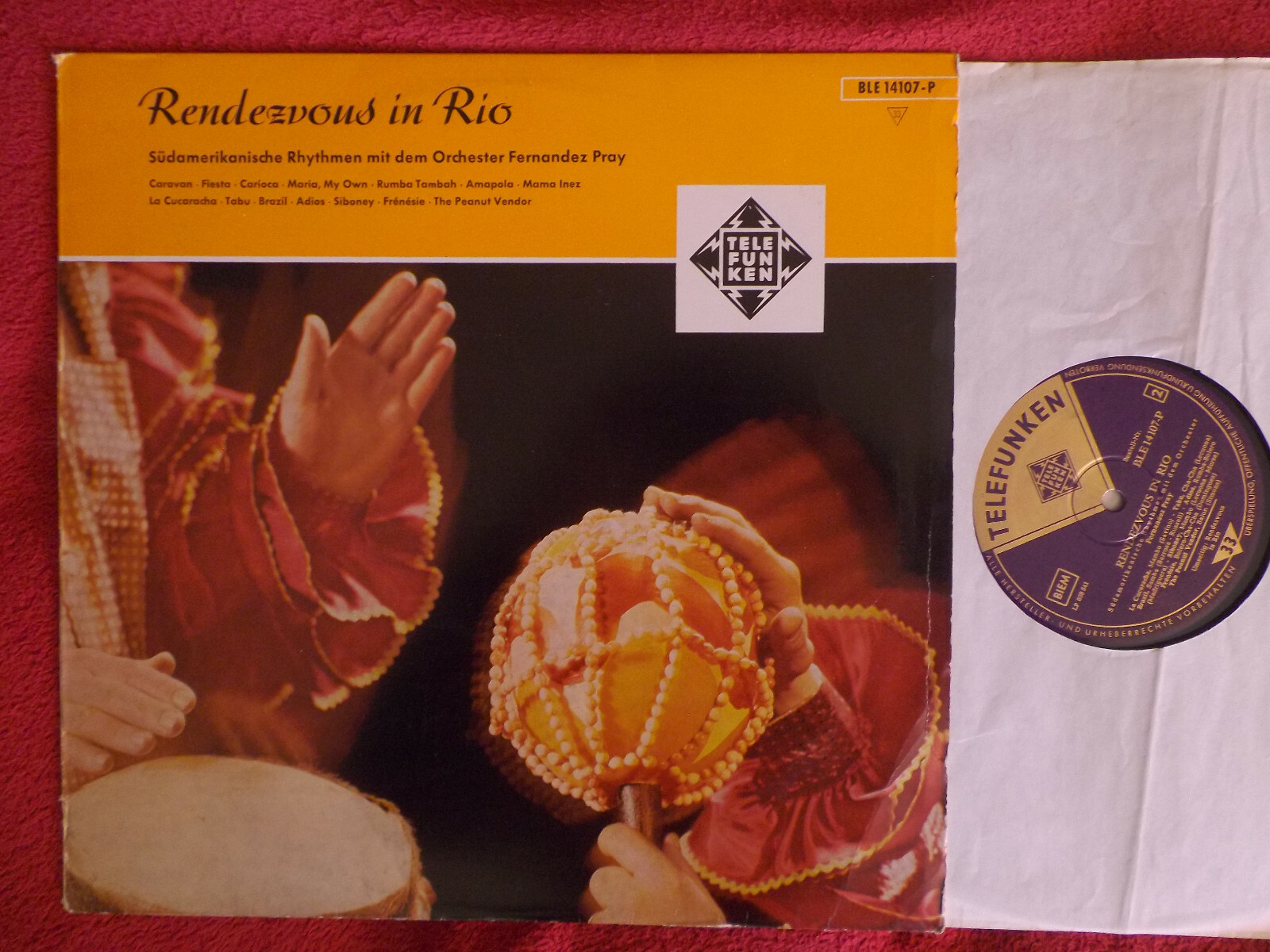 Orchester Fernandez Pray – Rendezvous in Rio (Telefunken LP)