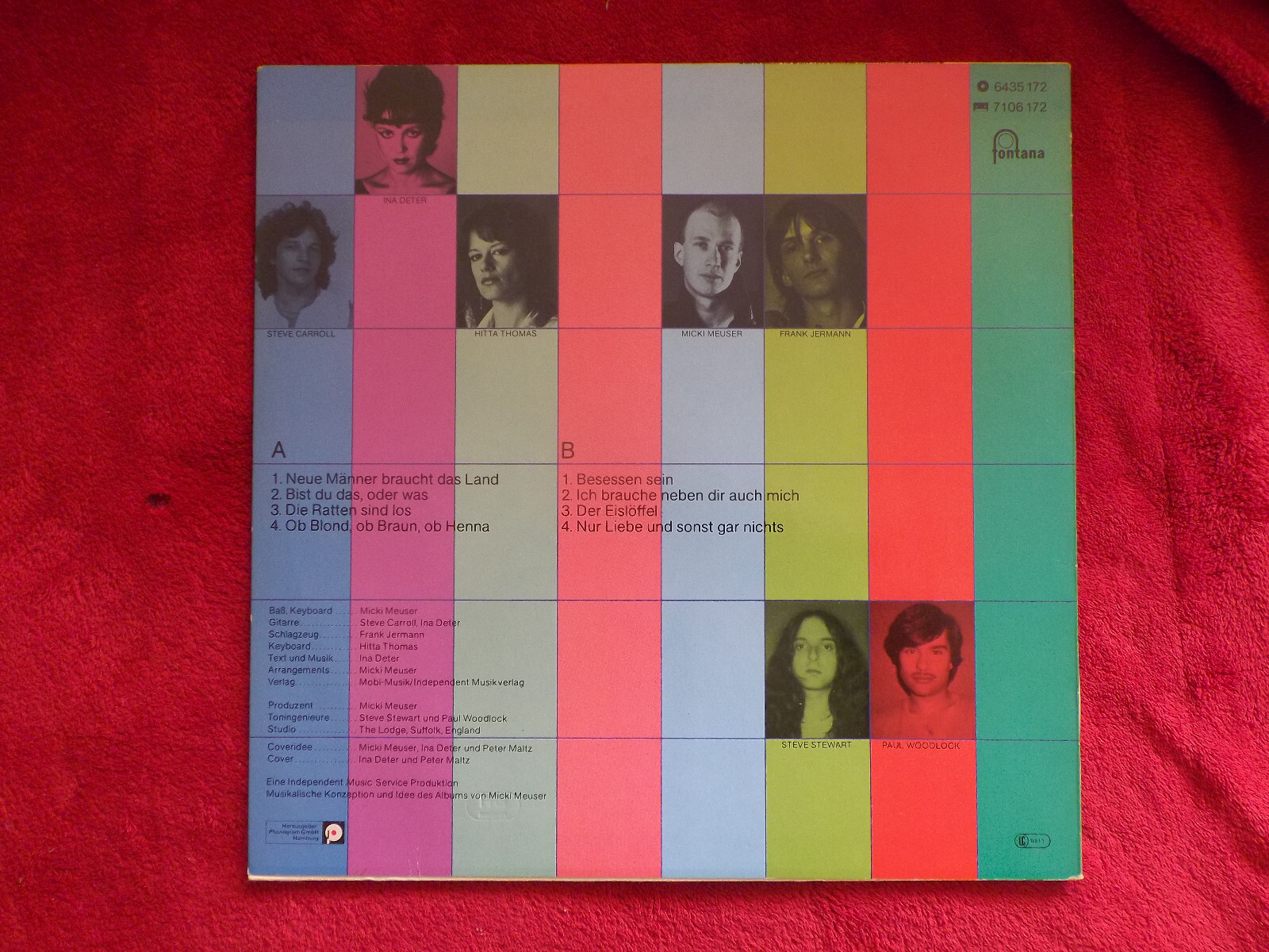 Ina Deter Band – Neue Männer braucht das Land | Fontana LP, 1982, Bild 4