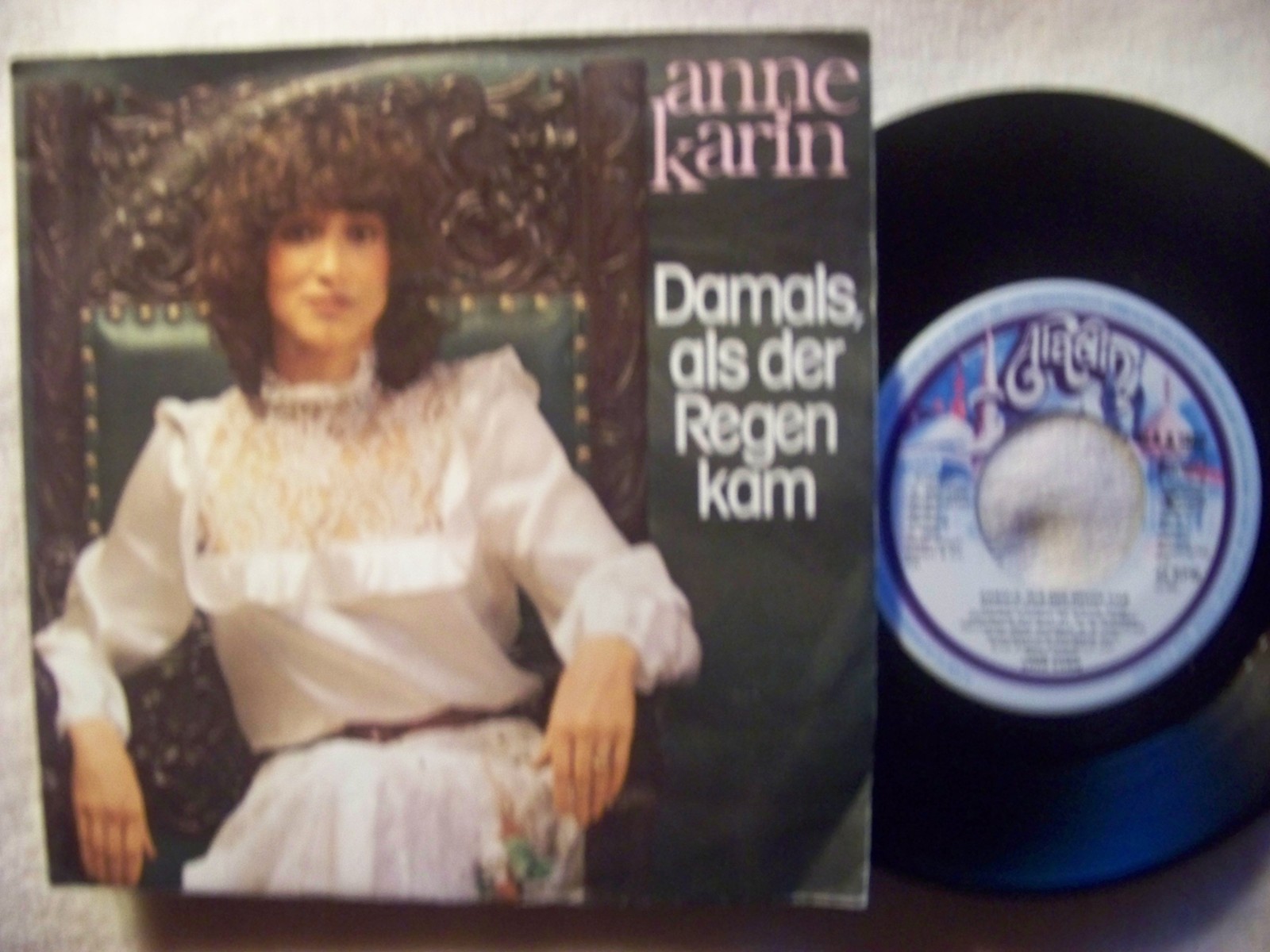 Anne Karin – Damals als der Regen kam / Sag nicht, ich lieb' dich (Single, Aladin Records A 1802)