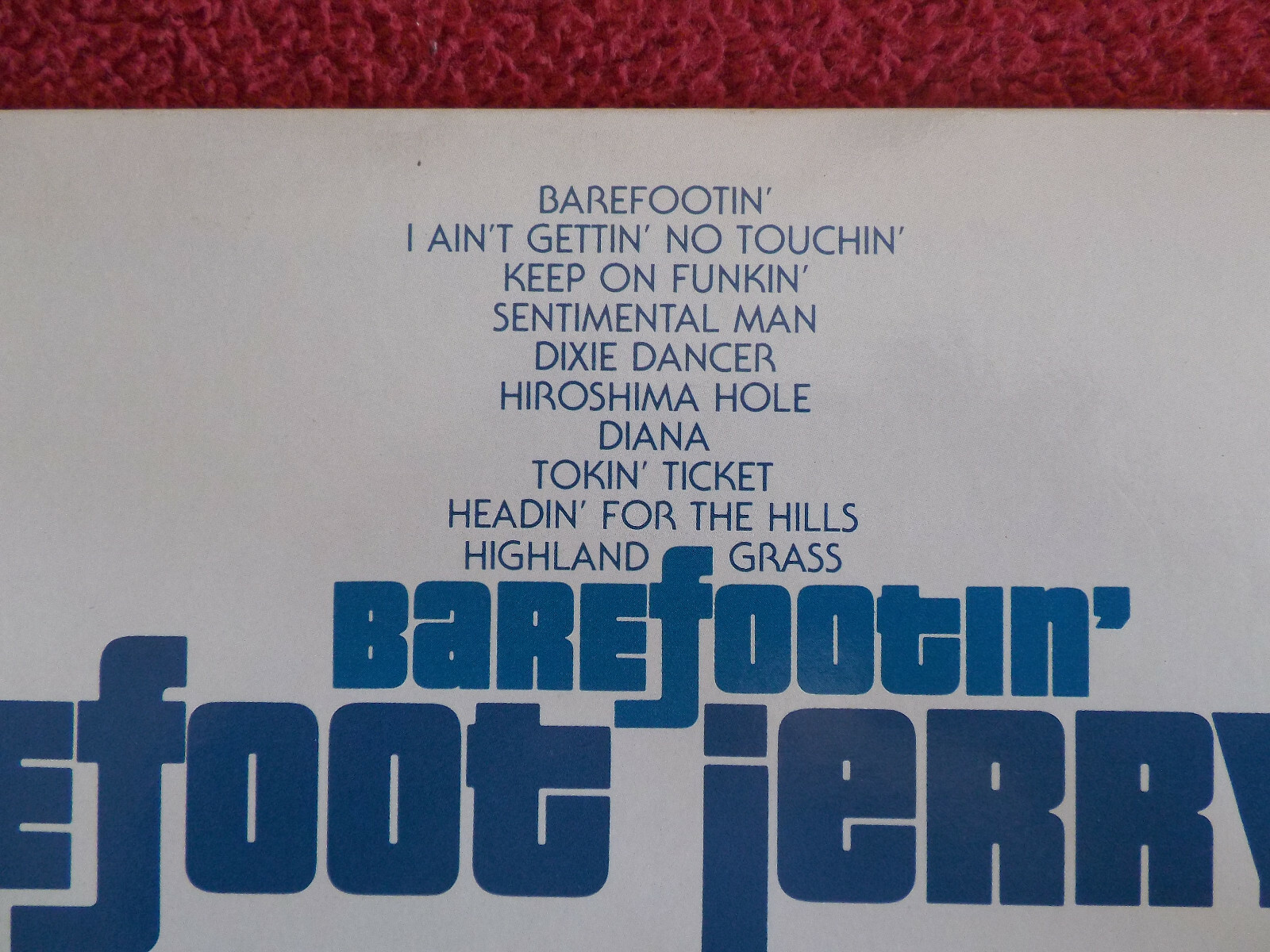 Barefoot Jerry – Barefootin` (Monument Records, MG 7610, US, 1977), Bild 3