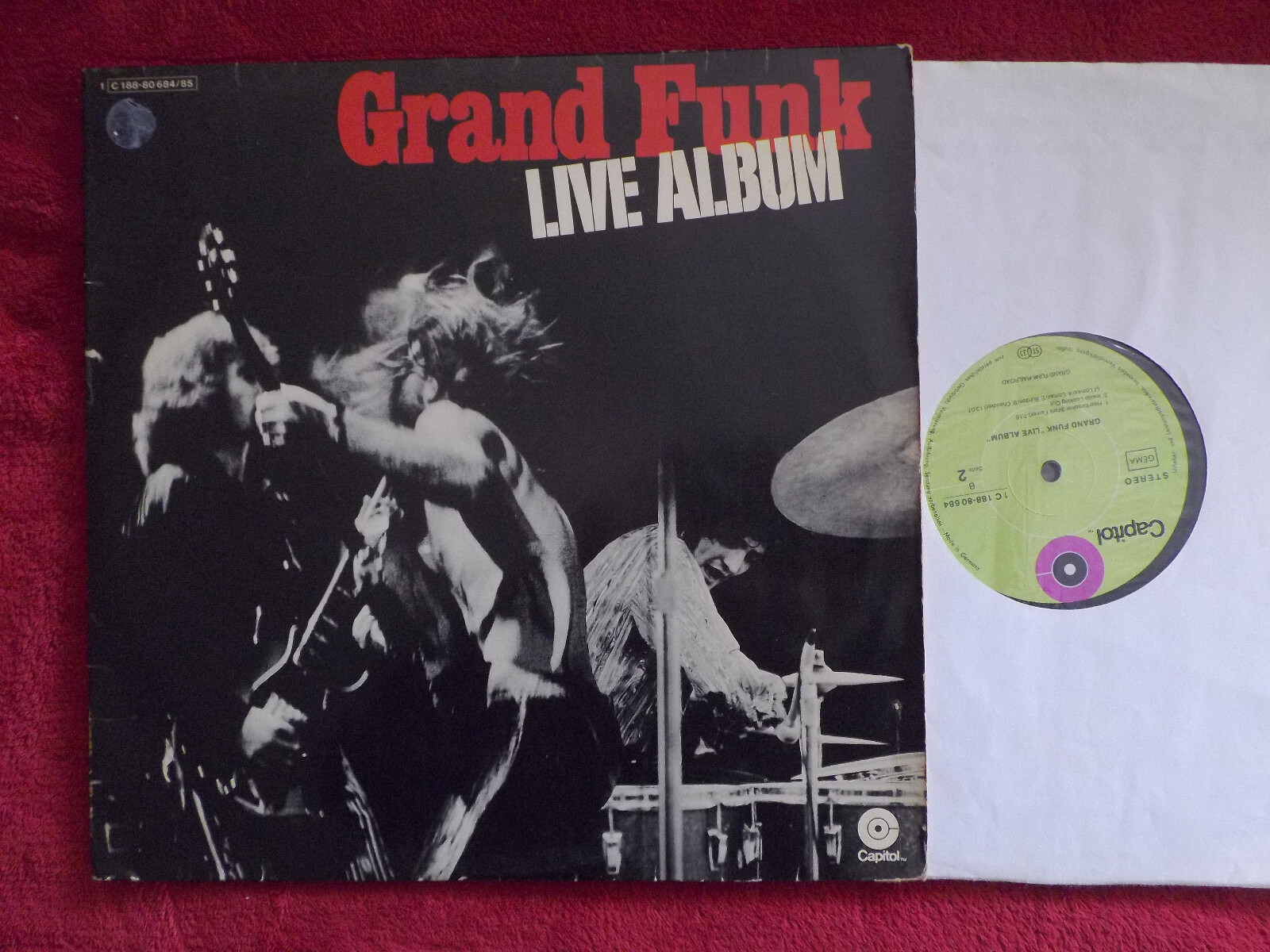 Grand Funk – Live Album | Capitol Records, deutsches D-LP, 1970