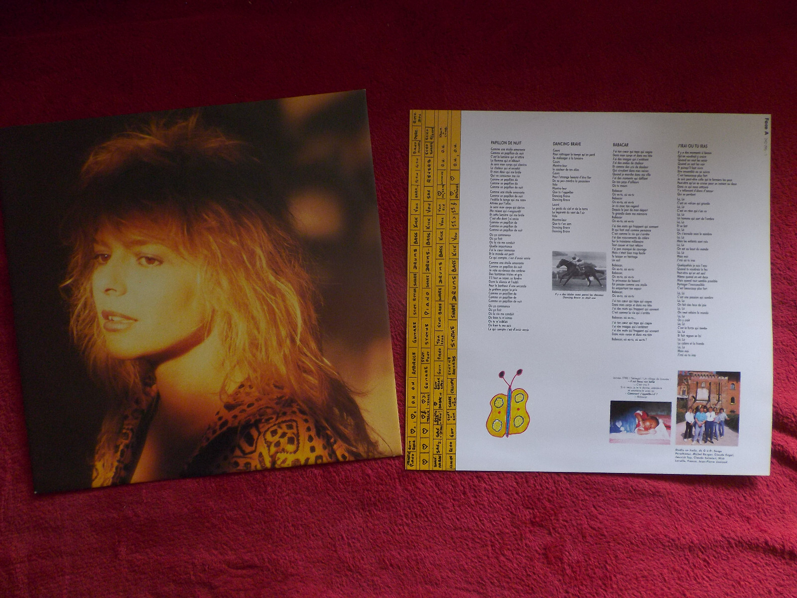 France Gall – Babacar | Apache Records LP, Deutschland 1987, Bild 3