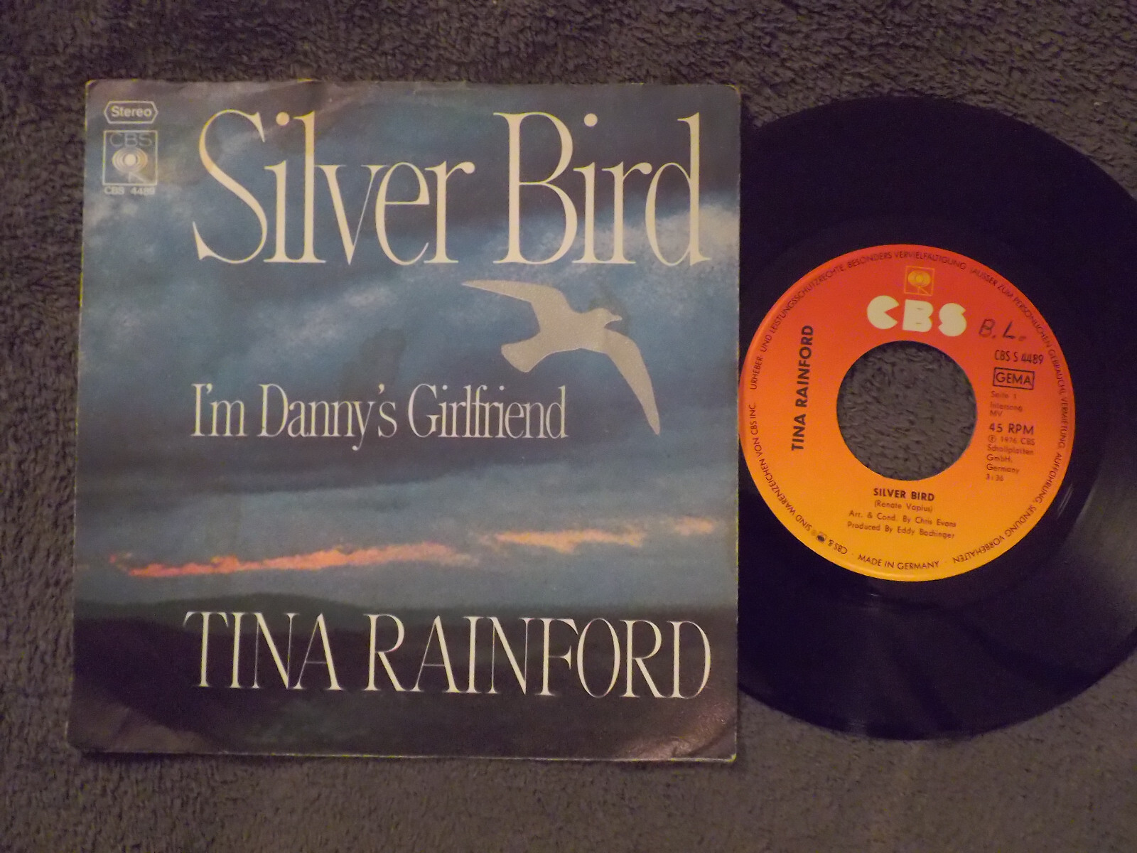 Tina Rainford – Silver bird / I´m Danny´s girlfriend (Single, 45 U/min)
