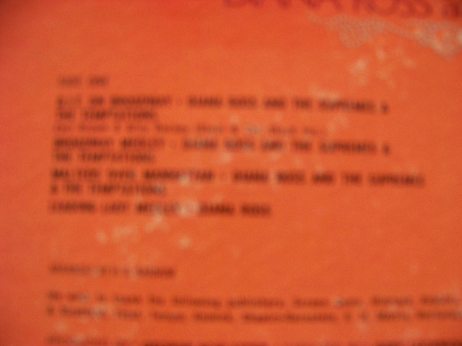 Diana Ross and the Supremes & the Temptations – On Broadway (US-LP im FOC), Bild 3