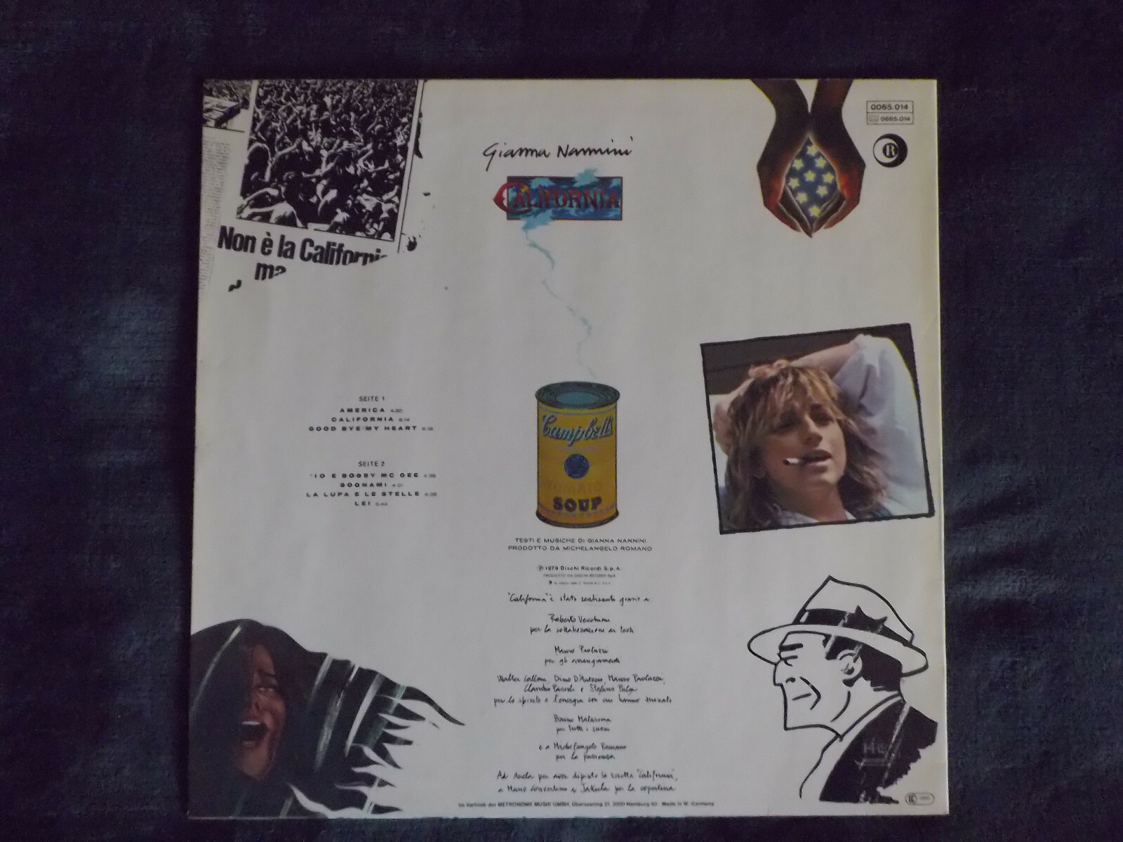 Gianna Nannini – California | Dischi Records 0065.020, LP, 1981, Bild 3