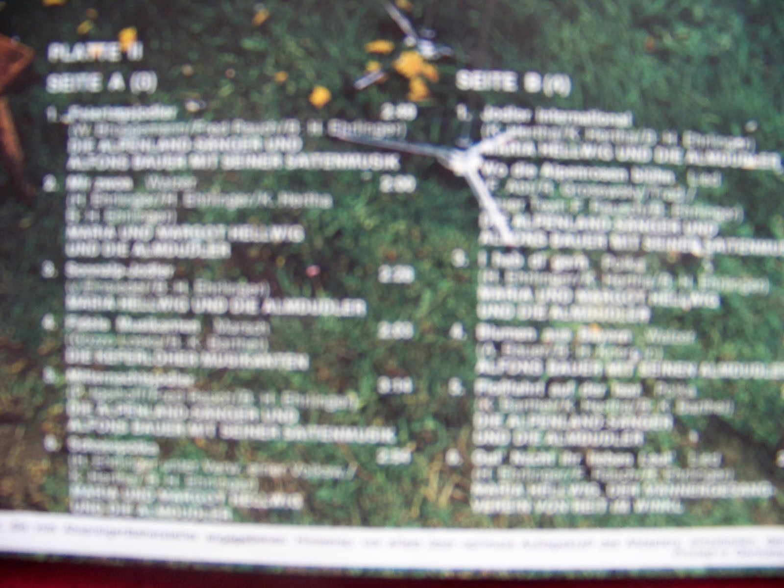 Maria und Margot Hellwig – Glück in den Bergen – Doppel-LP, Bild 5