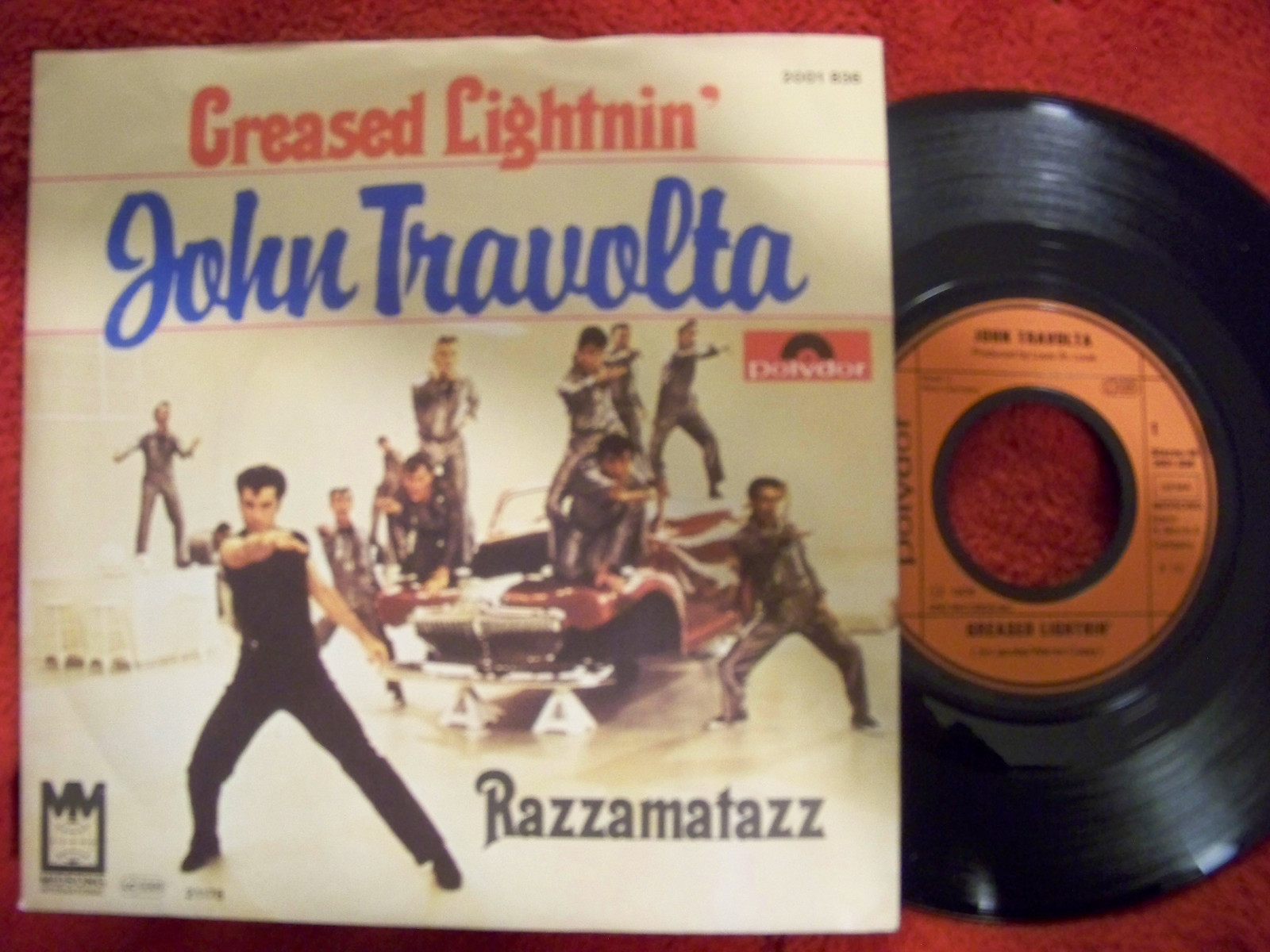 John Travolta – Greased lightnin´ / Razzamatazz | Polydor 2001 836