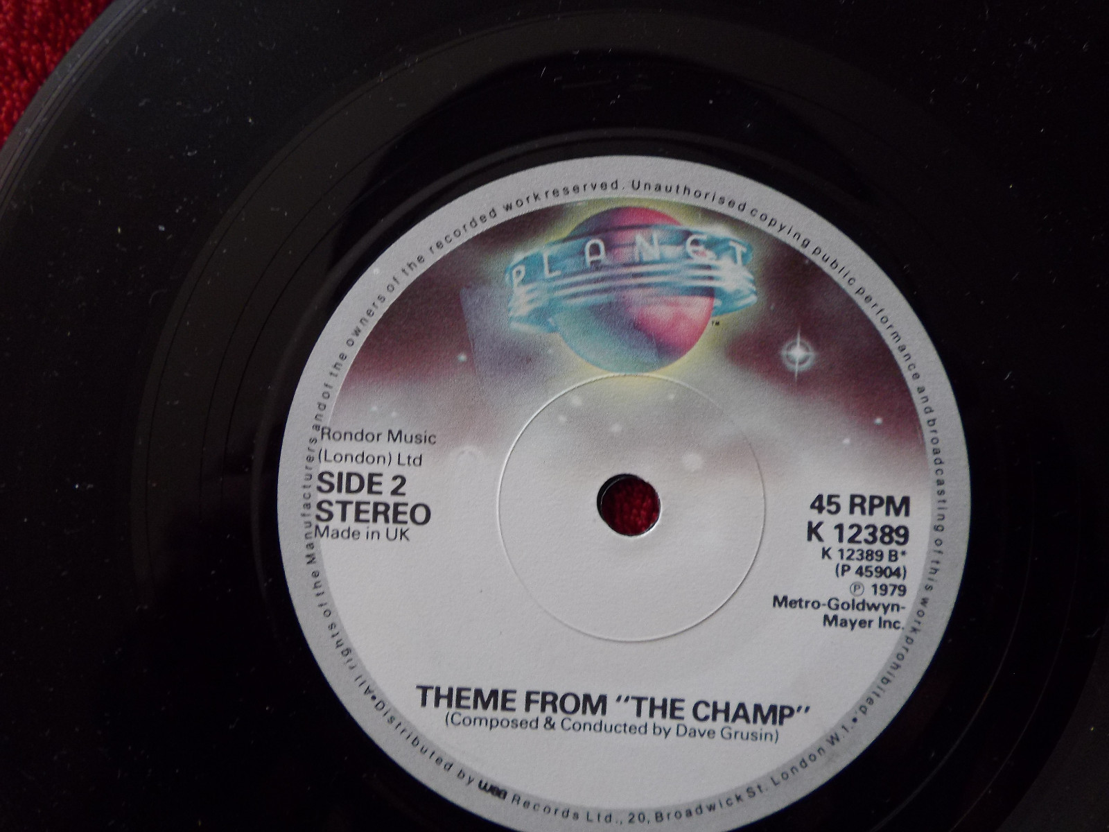 Chris Thompson – If You Remember Me / Theme from “The Champ” (Planet Records, K 12389, 1979), Bild 2