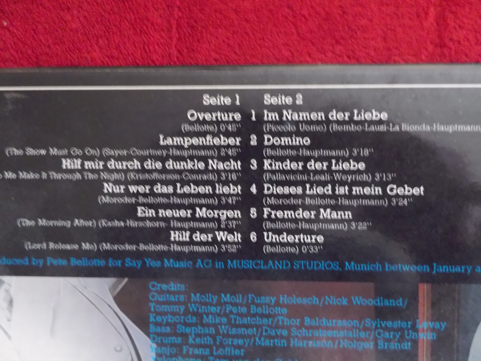 Su Kramer – Lampenfieber (Telefunken LP), Bild 3