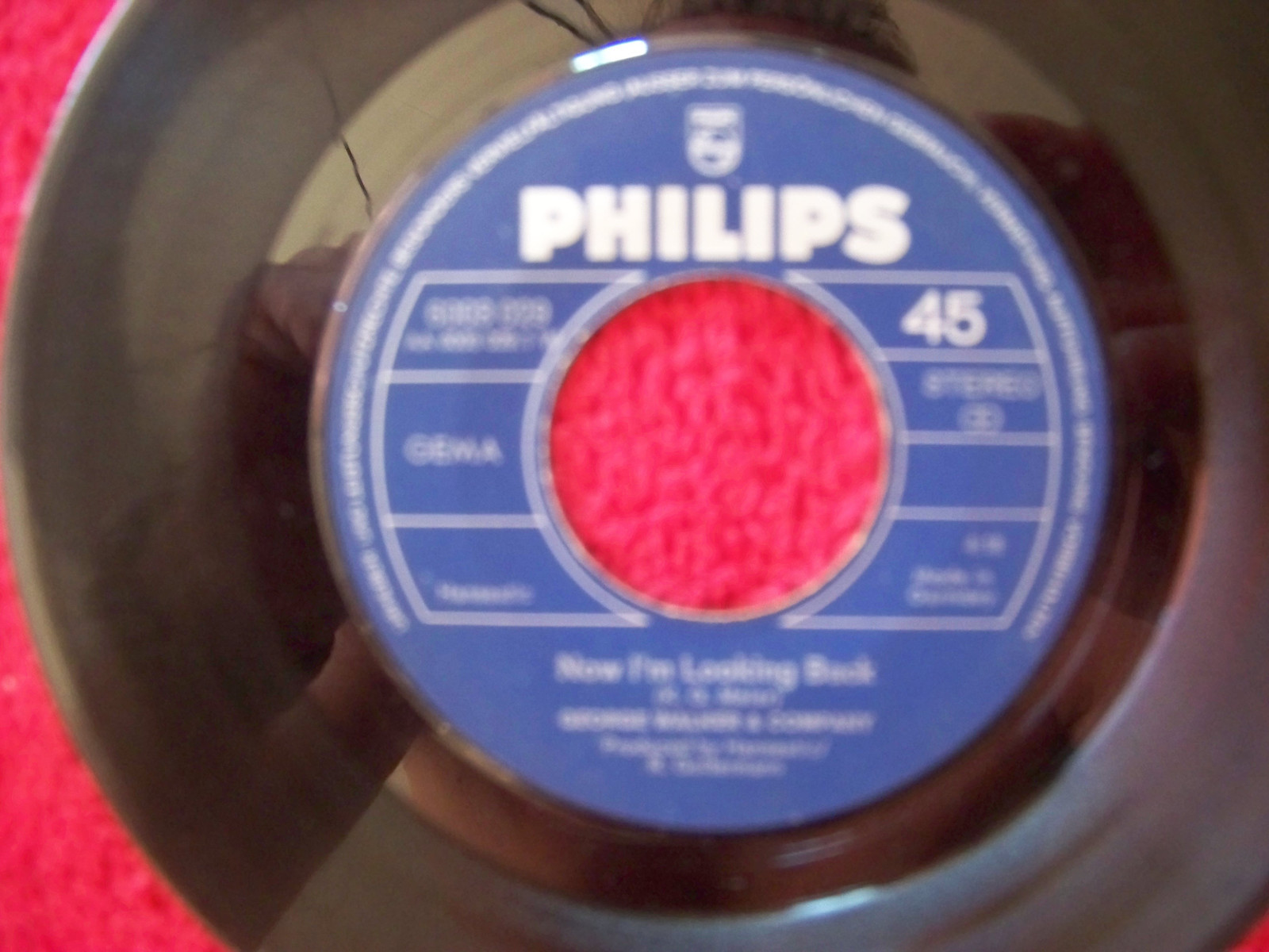 George Walker & Company – Da doo ron ron / Now I´m looking back (Philips Records, 45 U/min), Bild 2