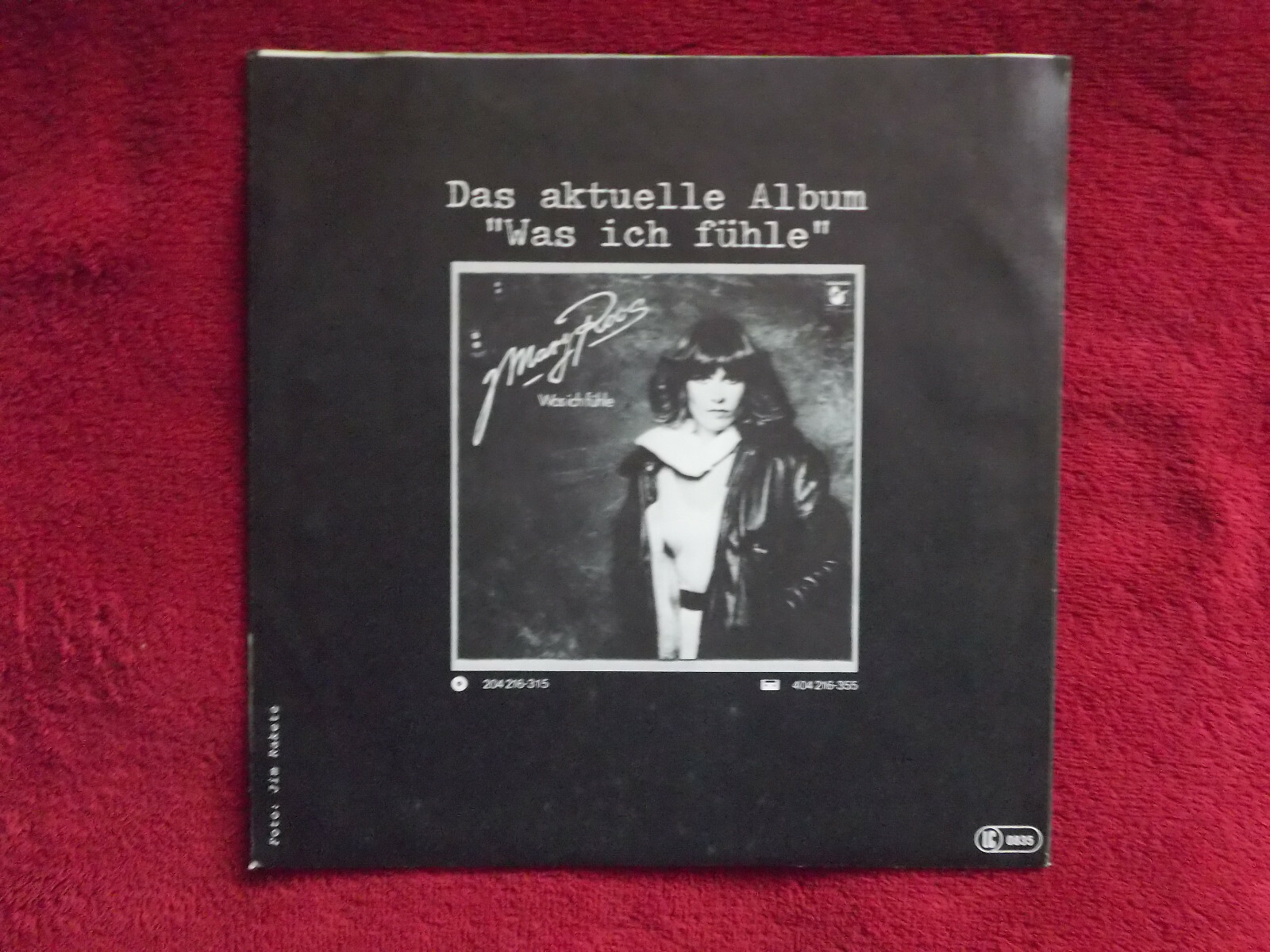 Mary Roos – Heiß und kalt / Der Morgen danach – Hansa Records 104 104 – 7"-Single, Bild 3