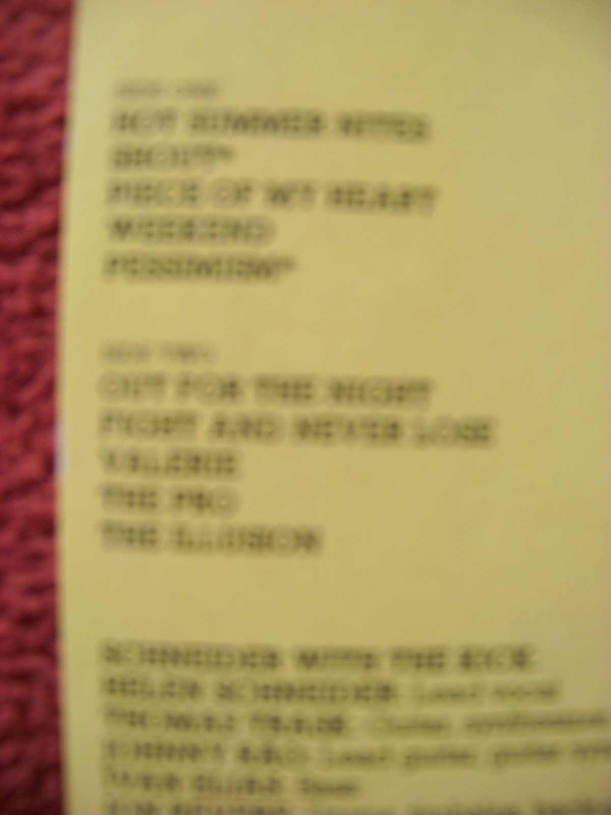 Schneider with the Kick – Exposed (LP, WEA Records, 1982), Bild 2