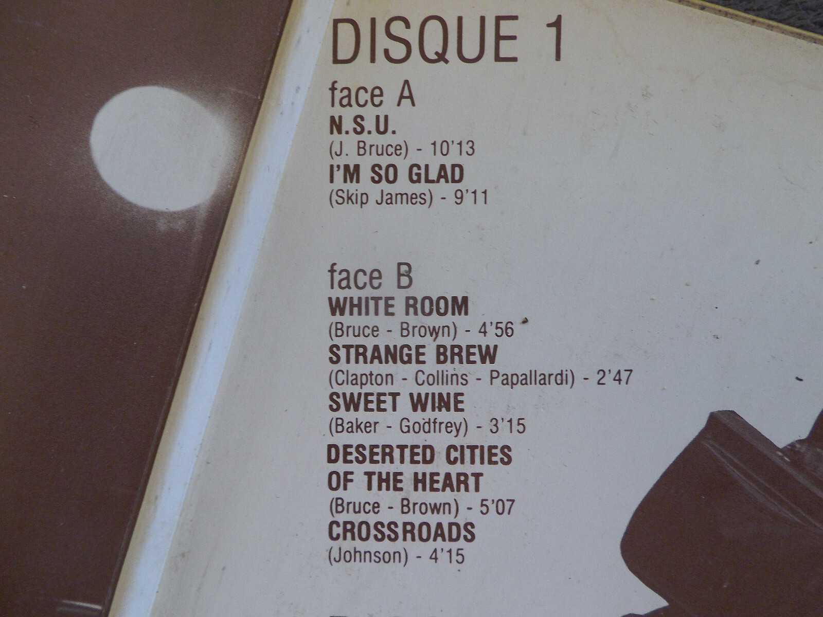 Cream – Best of Cream | Französische Doppel-LP, Polydor, 1973, Bild 3