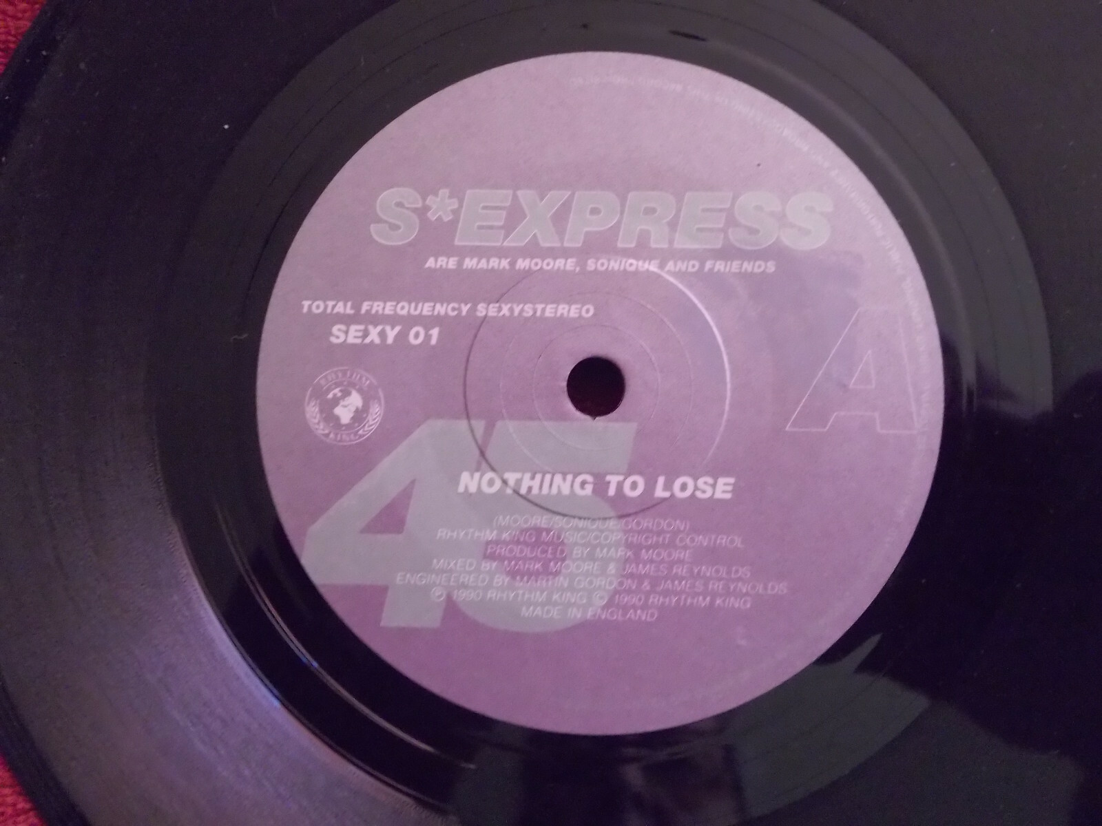 S´Express – Nothing to lose / Find time to be yourself (Rhythm King, SEXY 01, 1990)