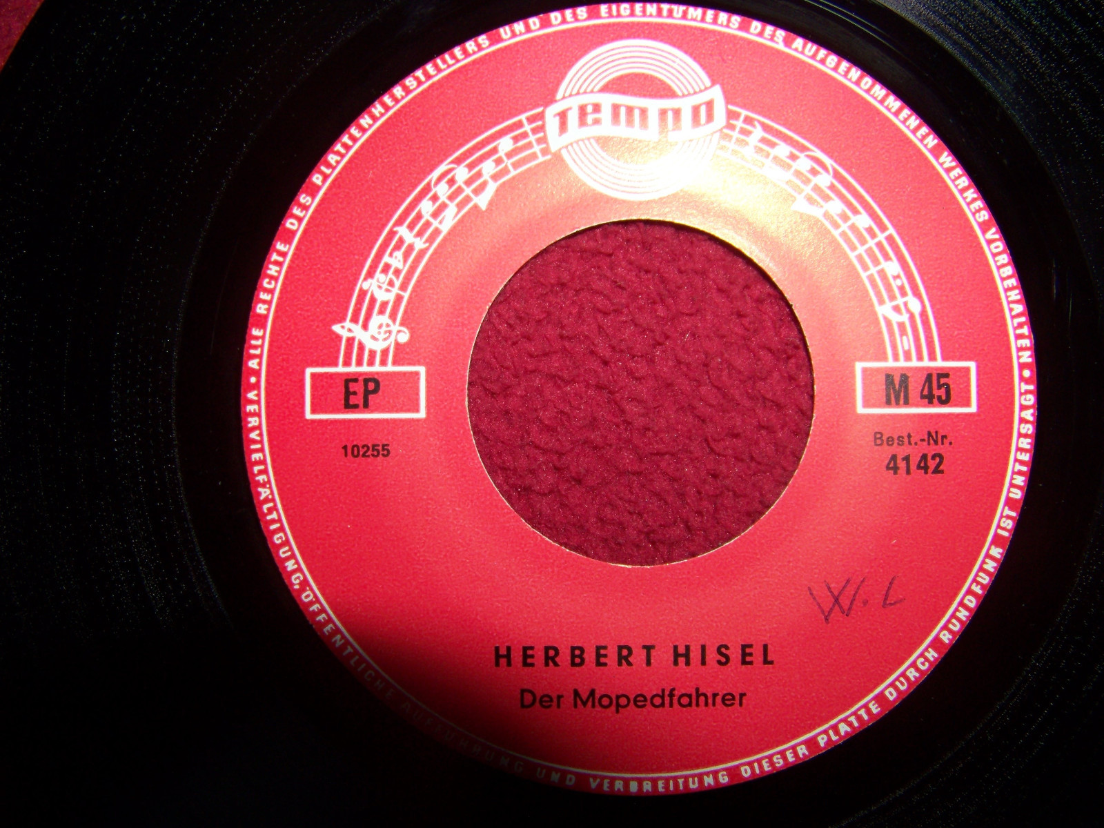 Herbert Hisel – Der Mopedfahrer / Der Führerschein (Klasse Tempo 45) | Tempo Records 4142