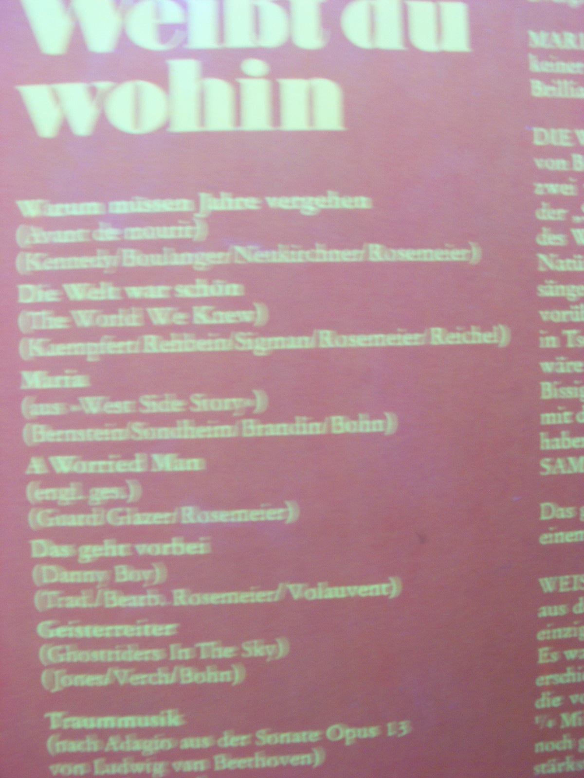 Karel Gott – Weißt du wohin | Polydor LP, Bild 3