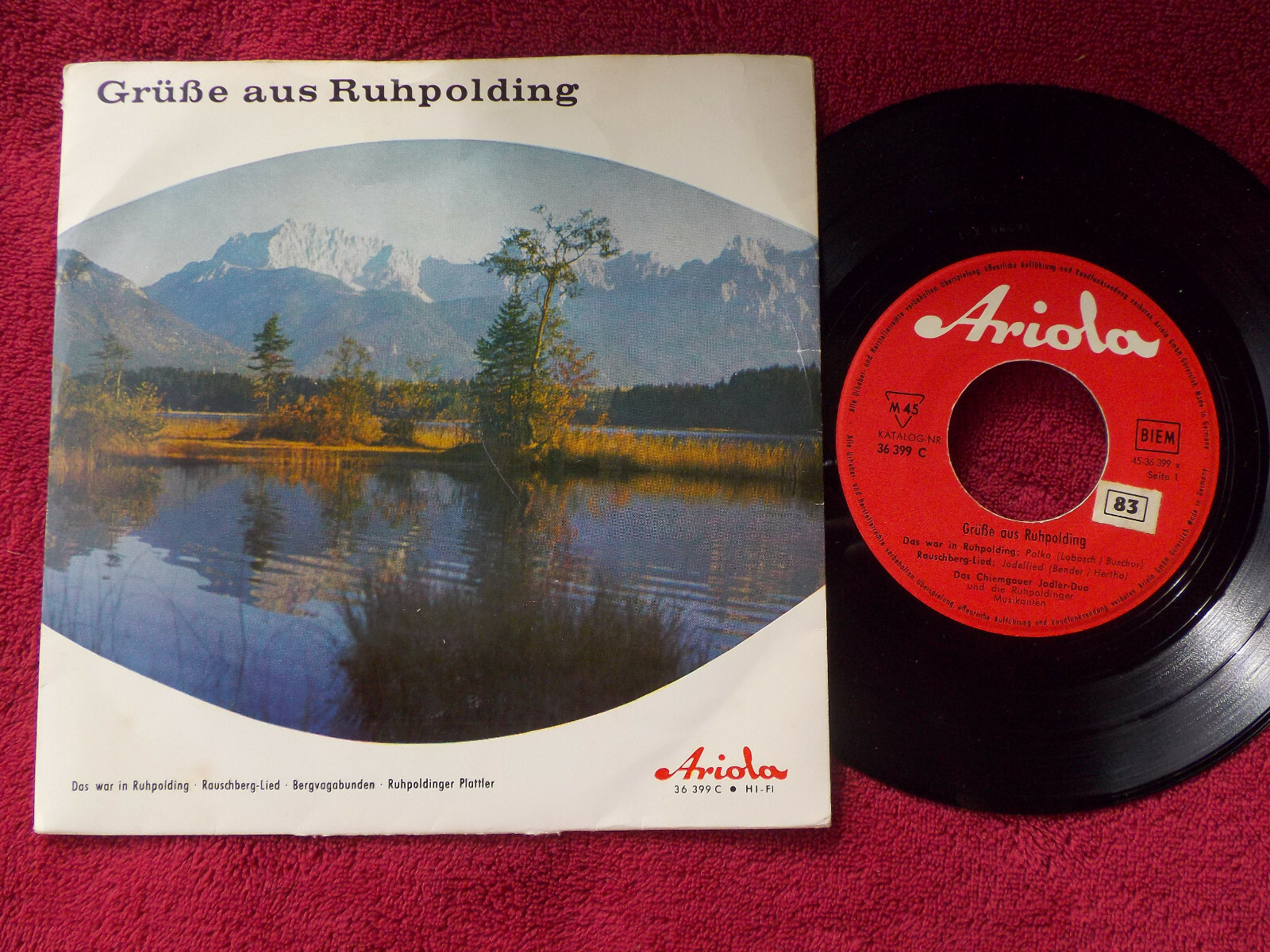 Various – Grüße aus Ruhpolding | Ariola Records 36 399 C, 7″-Single