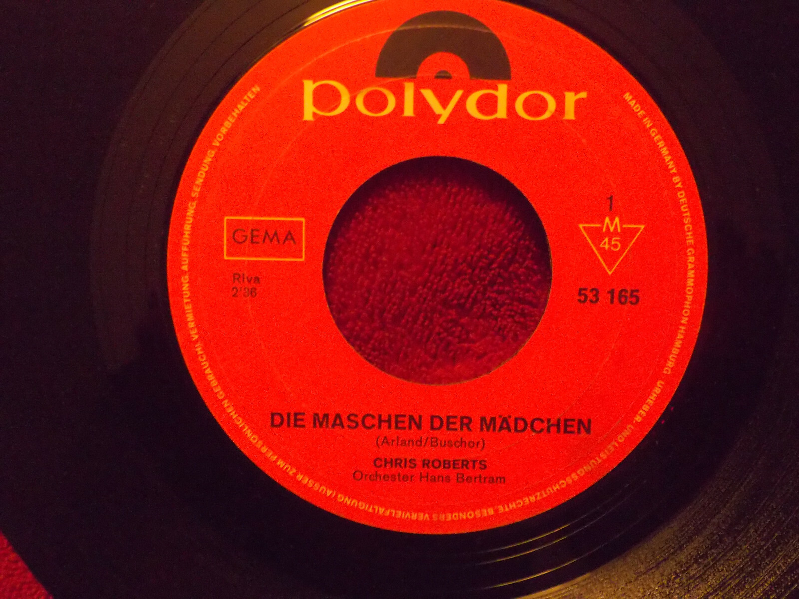 Chris Roberts – Die Maschen der Mädchen / Vorbei, die erste Liebe (Polydor, 1969)