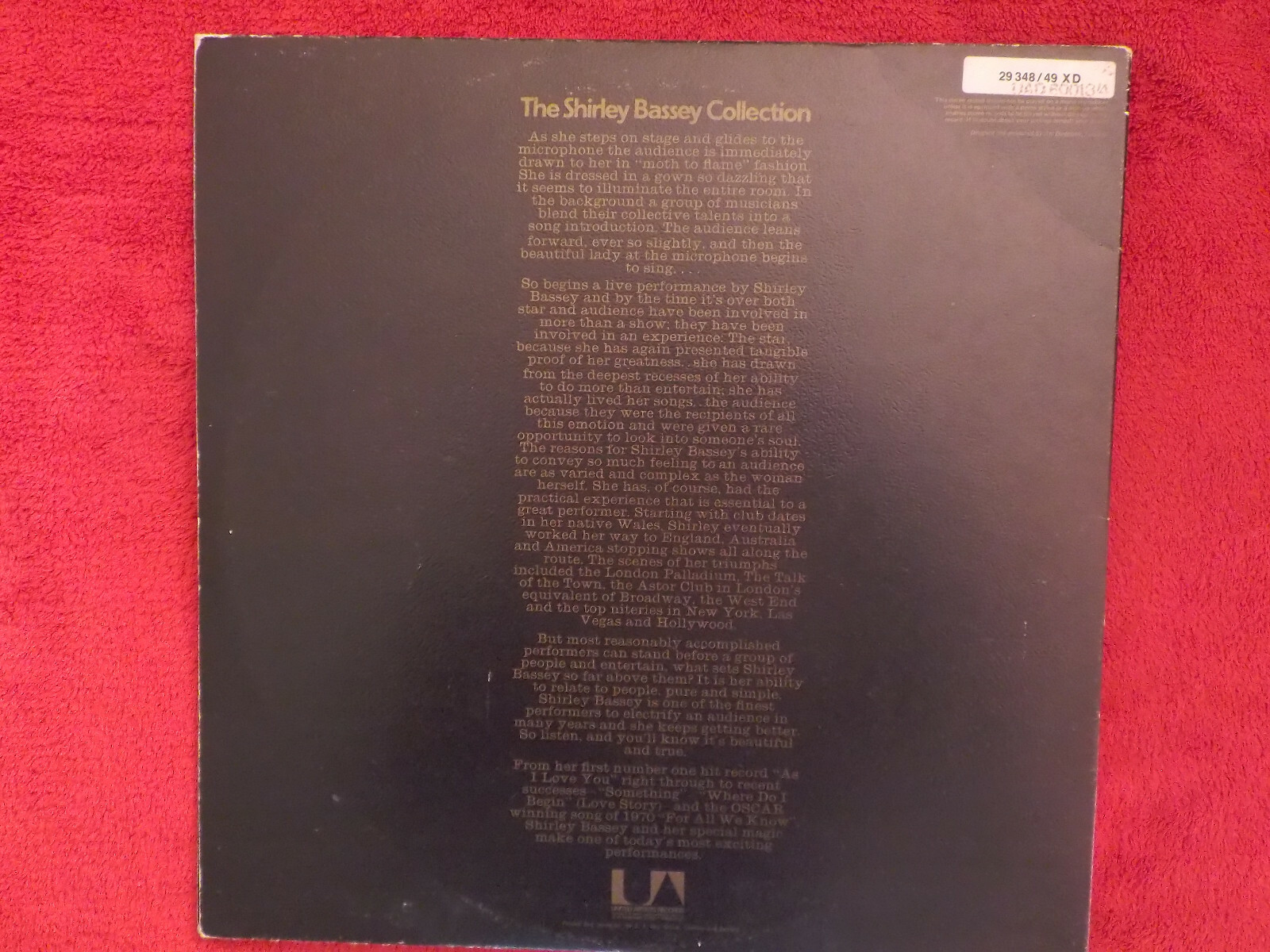 Shirley Bassey – The Shirley Bassey Collection | UA Records D-LP, Bild 5