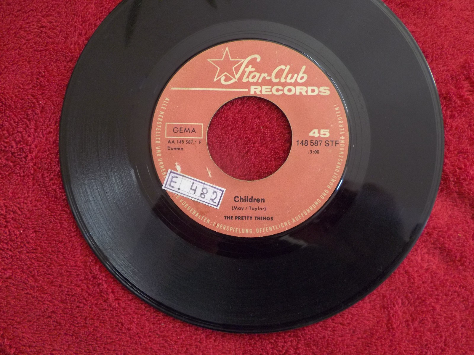 The Pretty Things – Children / My time | deutsche Star-Club-Records-Single