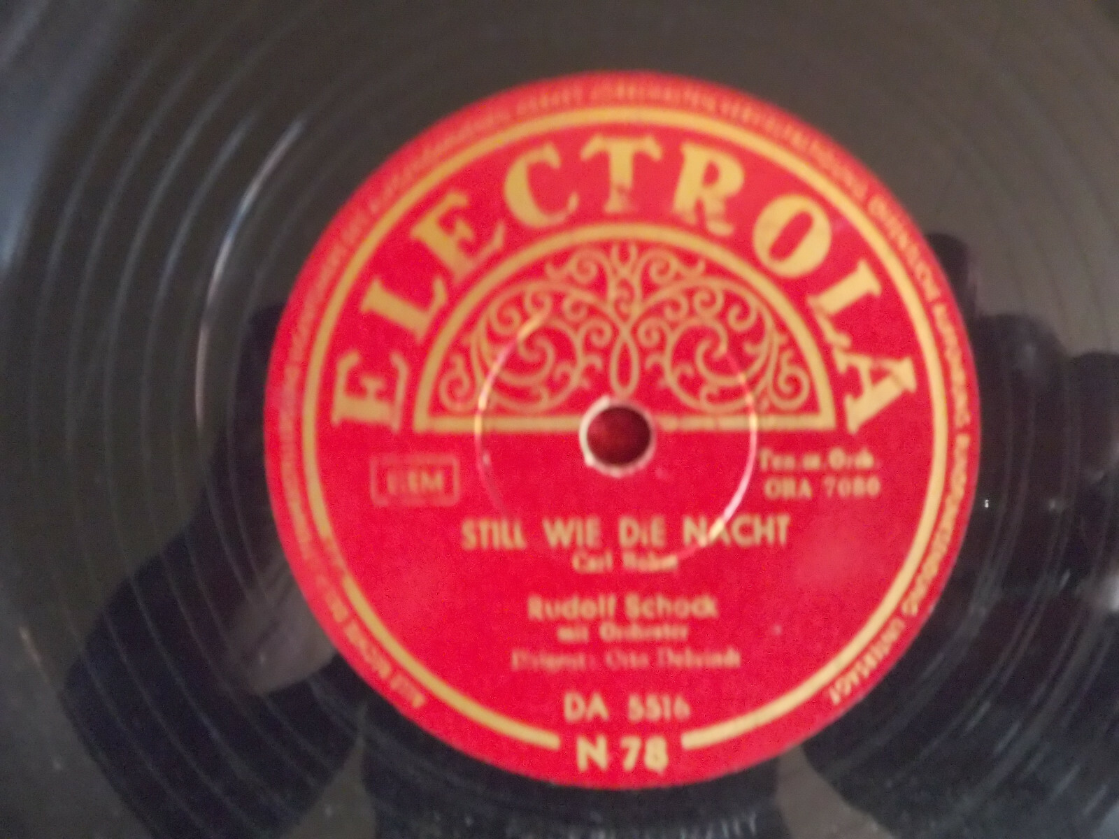Rudolf Schock – Still wie die Nacht / Das alte Lied (Electrola Records, DA 5516)