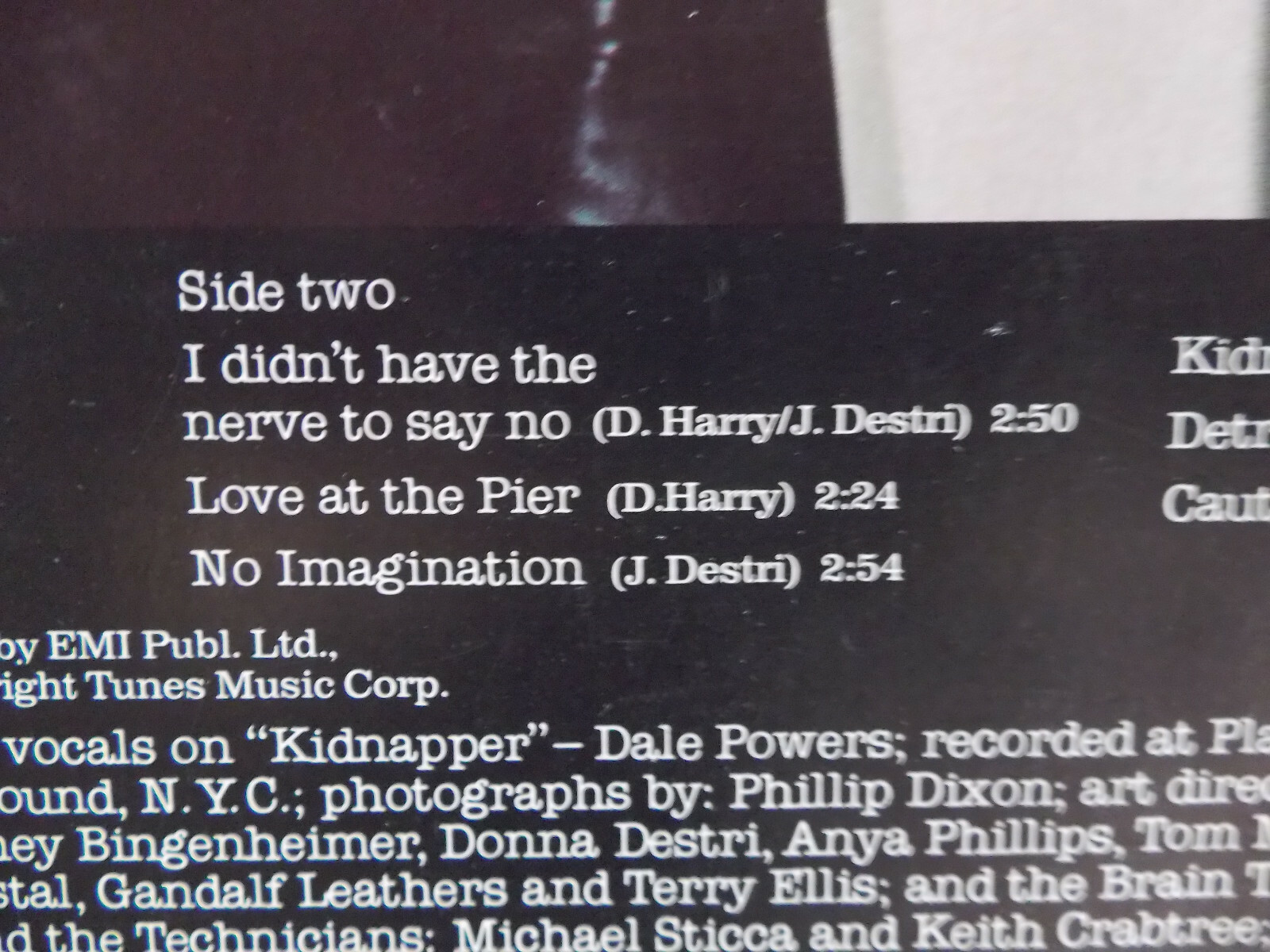 Blondie – Plastic Letters (Chrysalis Records, 1978), Bild 4