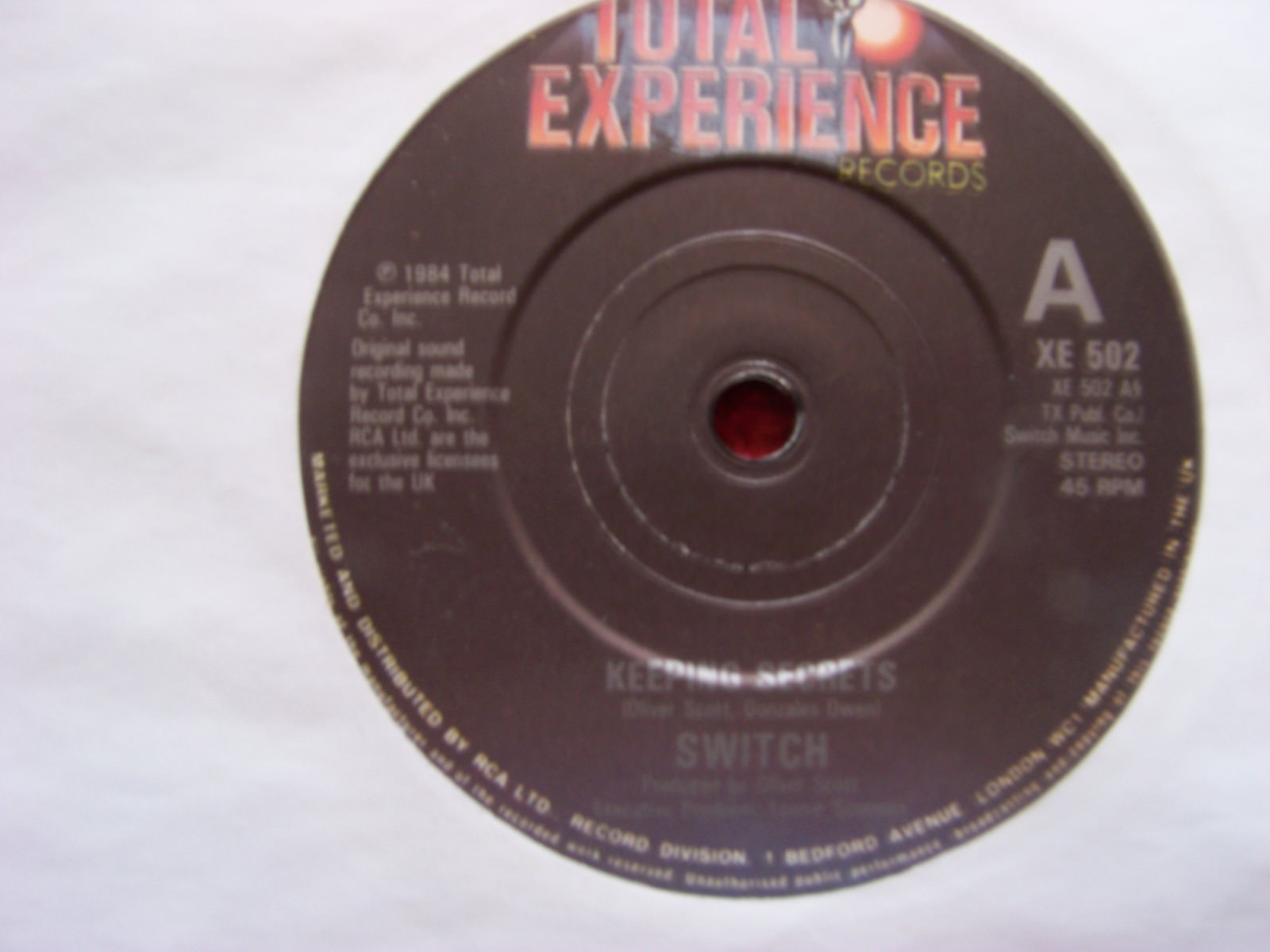 Switch – Keeping Secrets / Switch It Baby – Total Experience Records