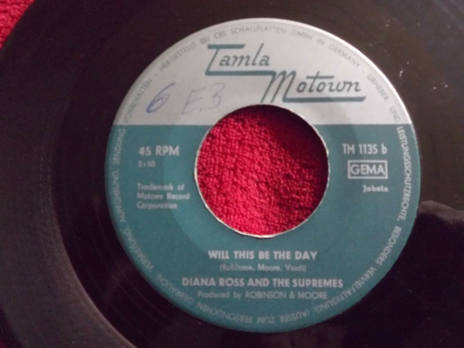 Diana Ross & the Supremes – Love Child / Will This Be the Day (Tamla Motown, TM 1135), Bild 2