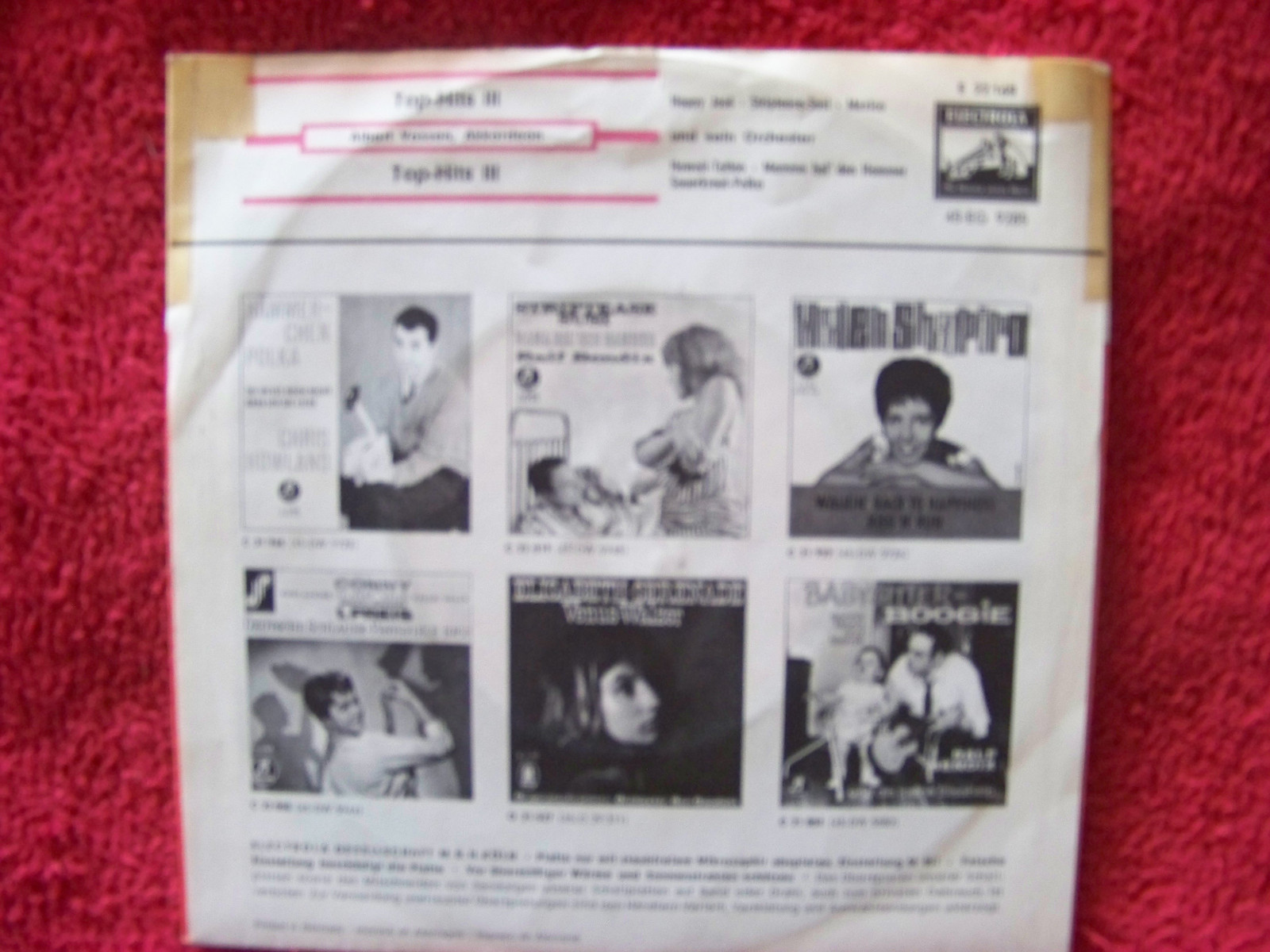 Albert Vossen Akkordeon – Top Hits III (Electrola, Single), Bild 2