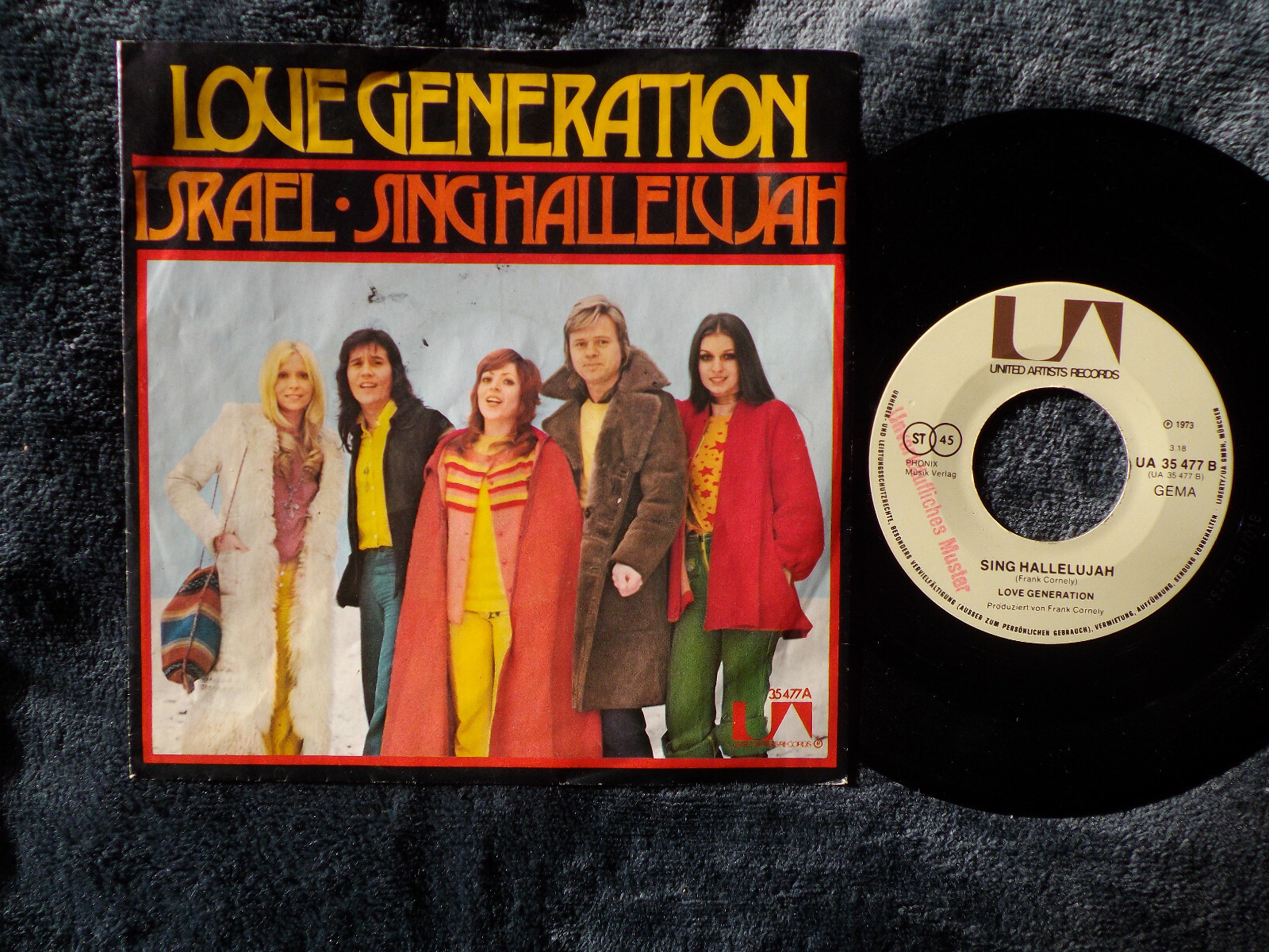 Love Generation – Israel / Sing Hallelujah | UA 35 477, 1973