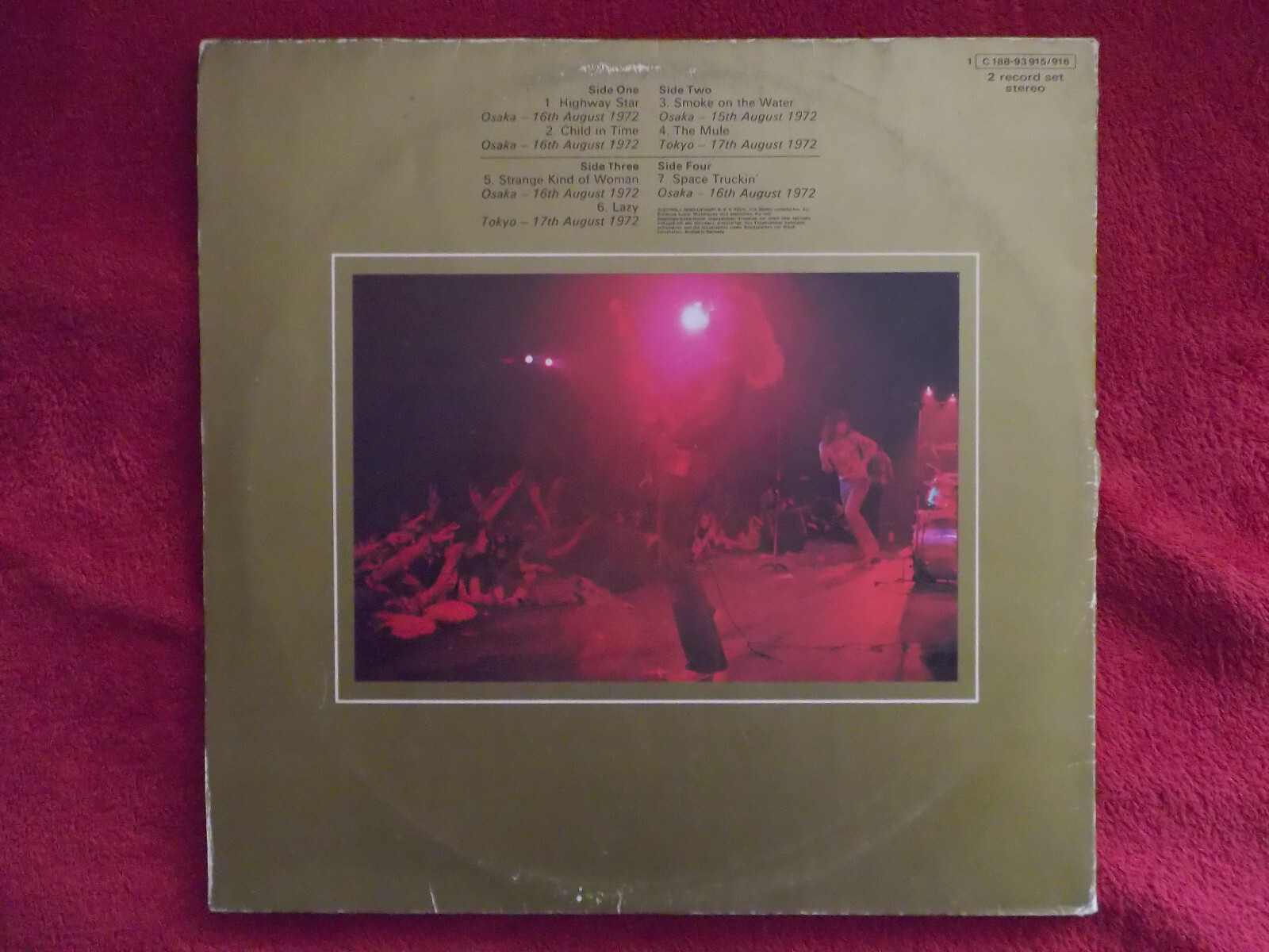 Deep Purple – Made in Japan (deutsche Doppel-LP, 1972), Bild 5