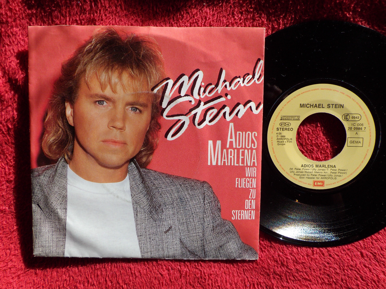 Michael Stein – Adios Marlena / Wir fliegen zu den Sternen – EMI, 1C 006 20 0986 7, 1986